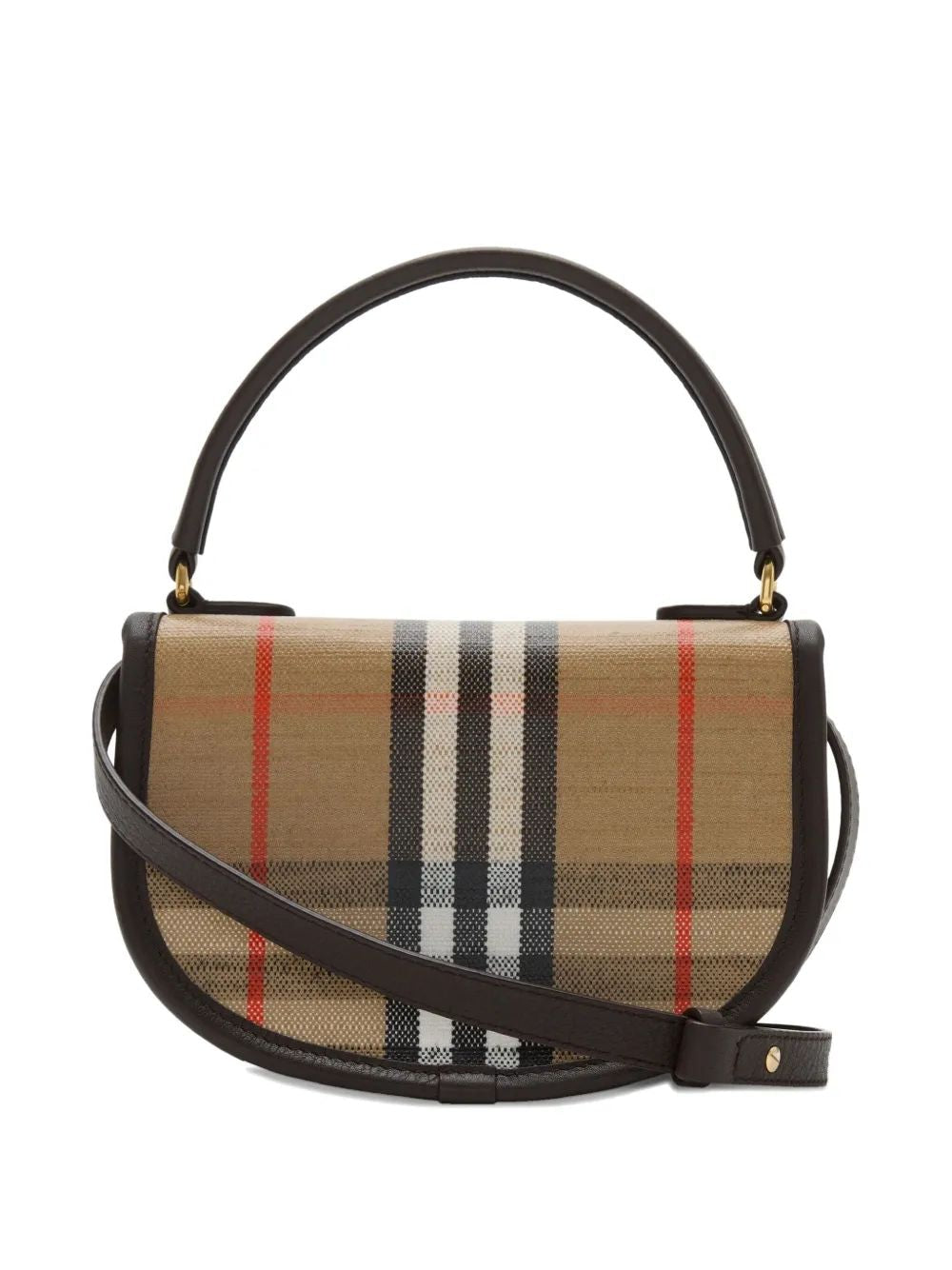 BURBERRY Mini Handbag with Leather Trimming