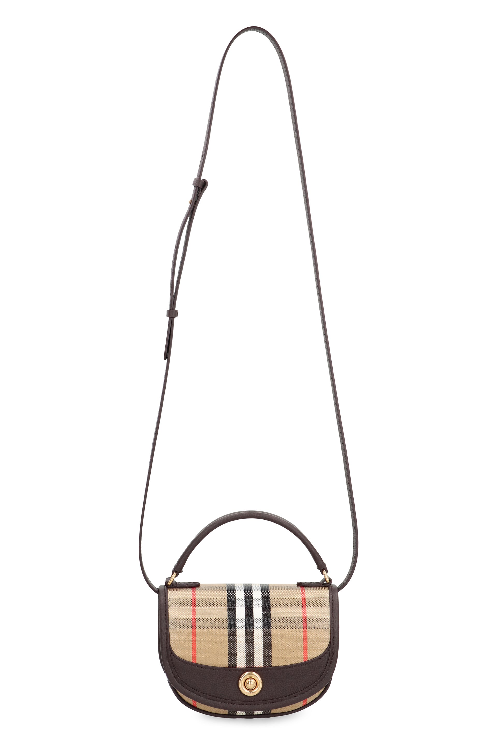 BURBERRY Mini Handbag with Leather Trimming