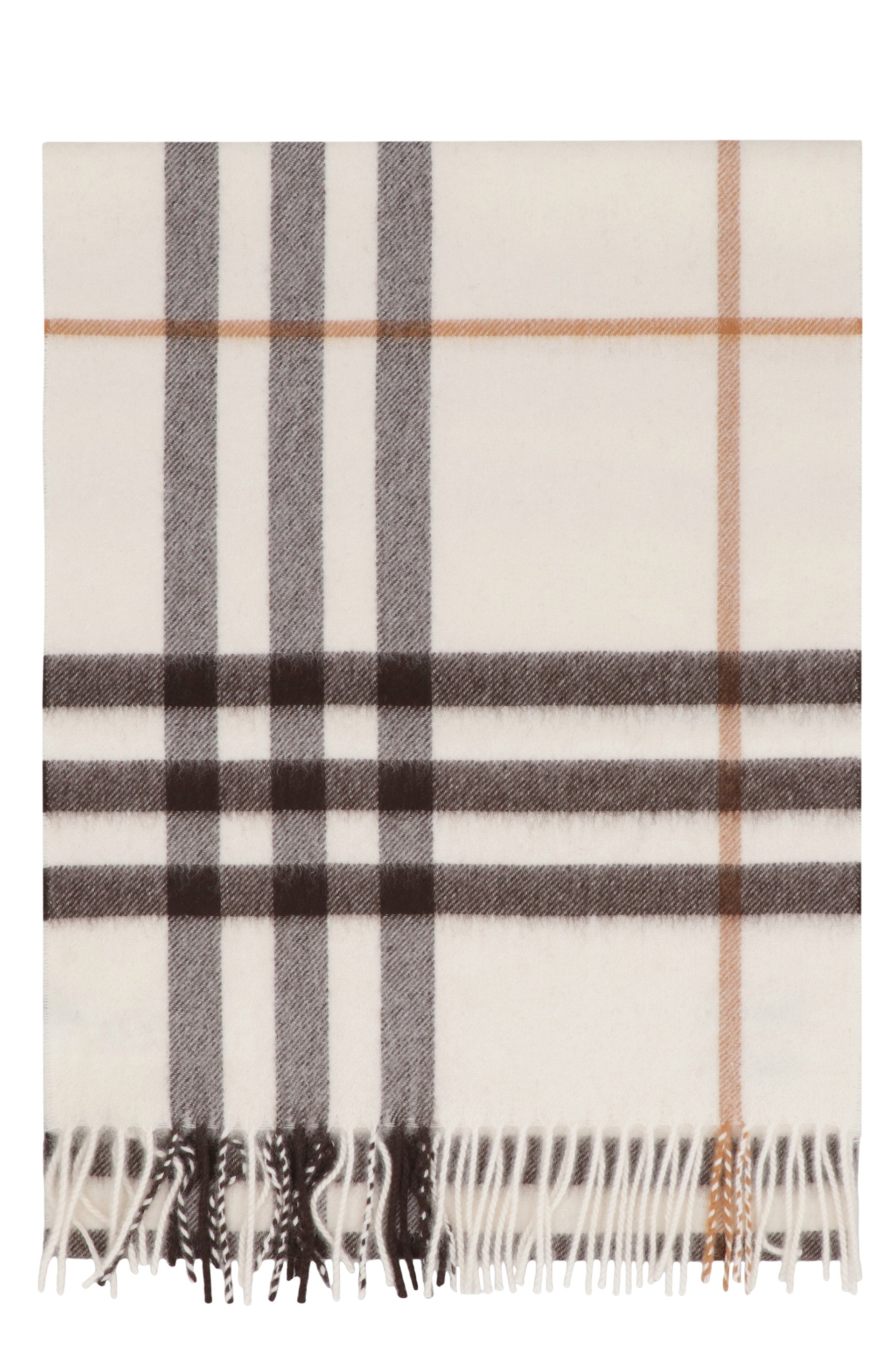 BURBERRY Checkered Design Cashmere Scarf 168X30 CM