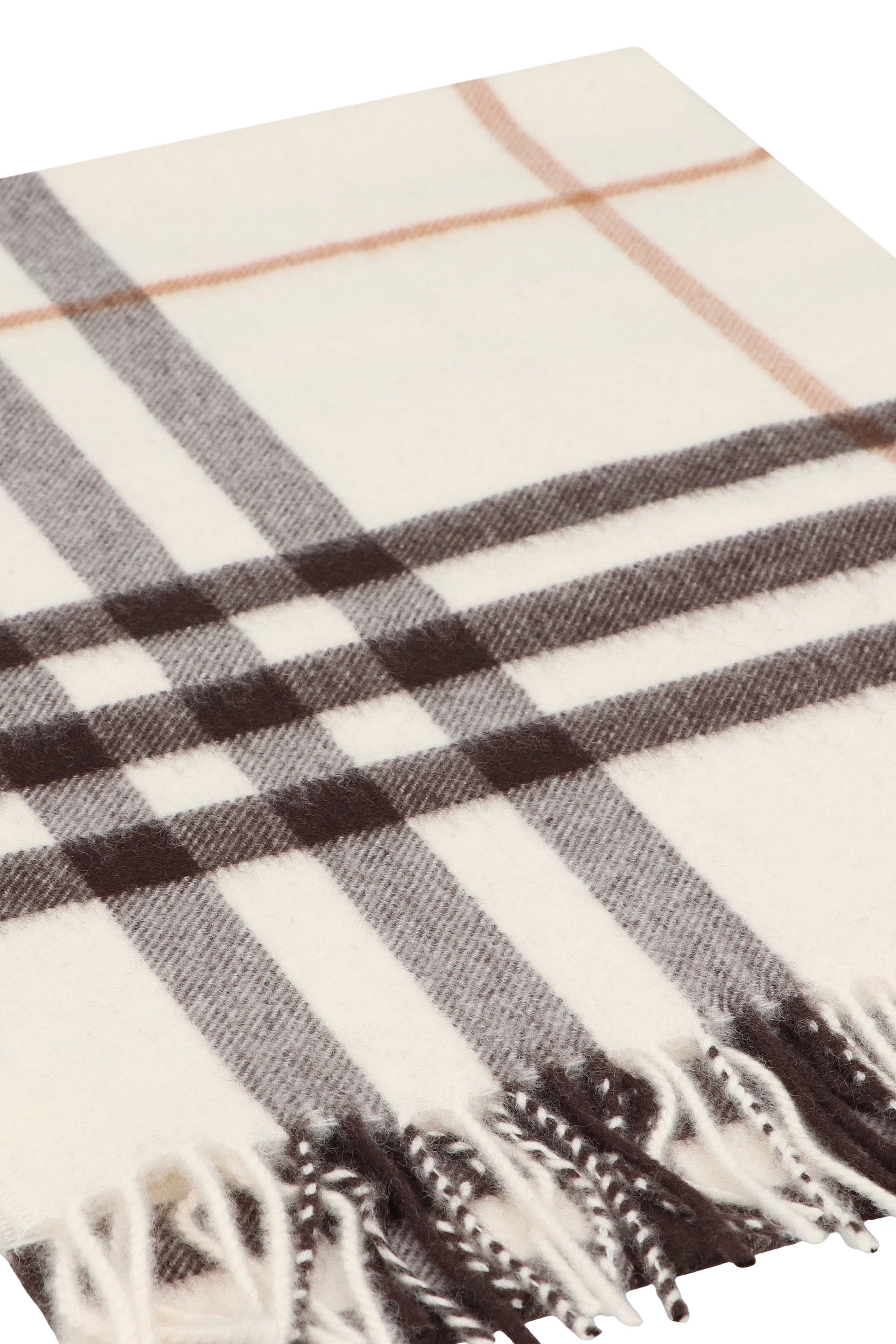 BURBERRY Checkered Design Cashmere Scarf 168X30 CM