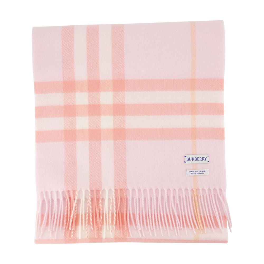 BURBERRY Giant Check Cashmere Scarf for Women