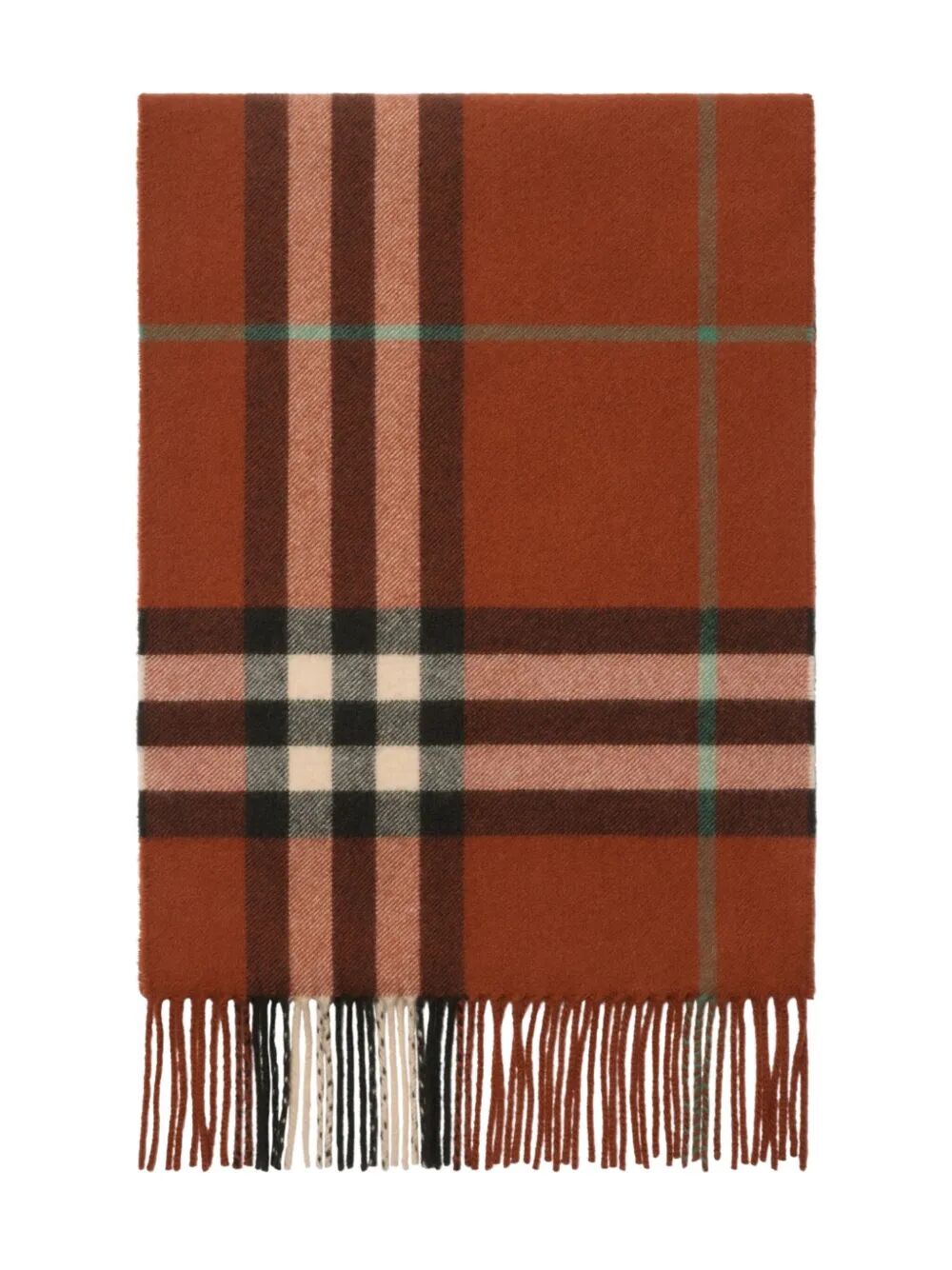 BURBERRY Giant Check Cashmere Scarf - 168x30 cm