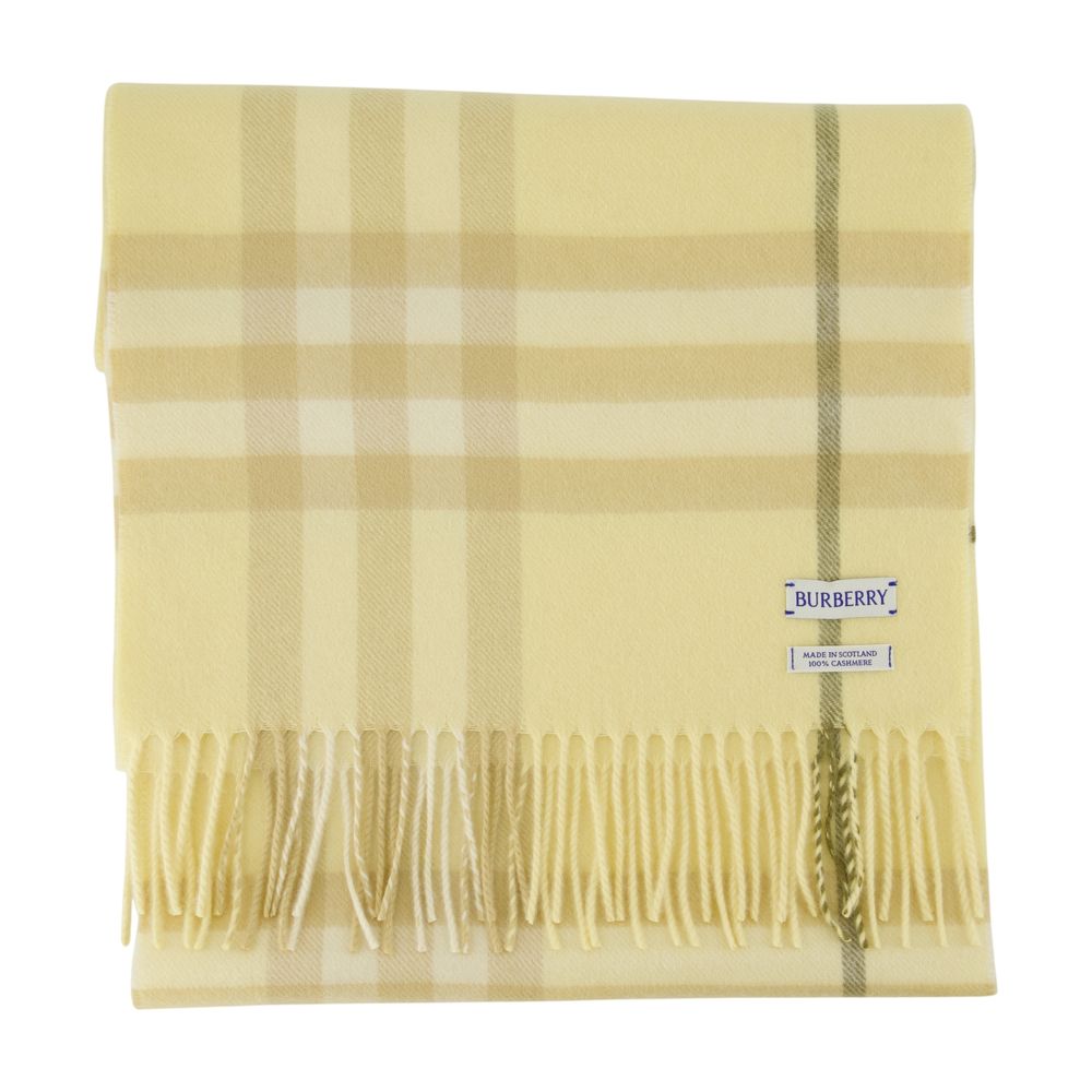 BURBERRY Giant Check Cashmere Scarf - Unisex