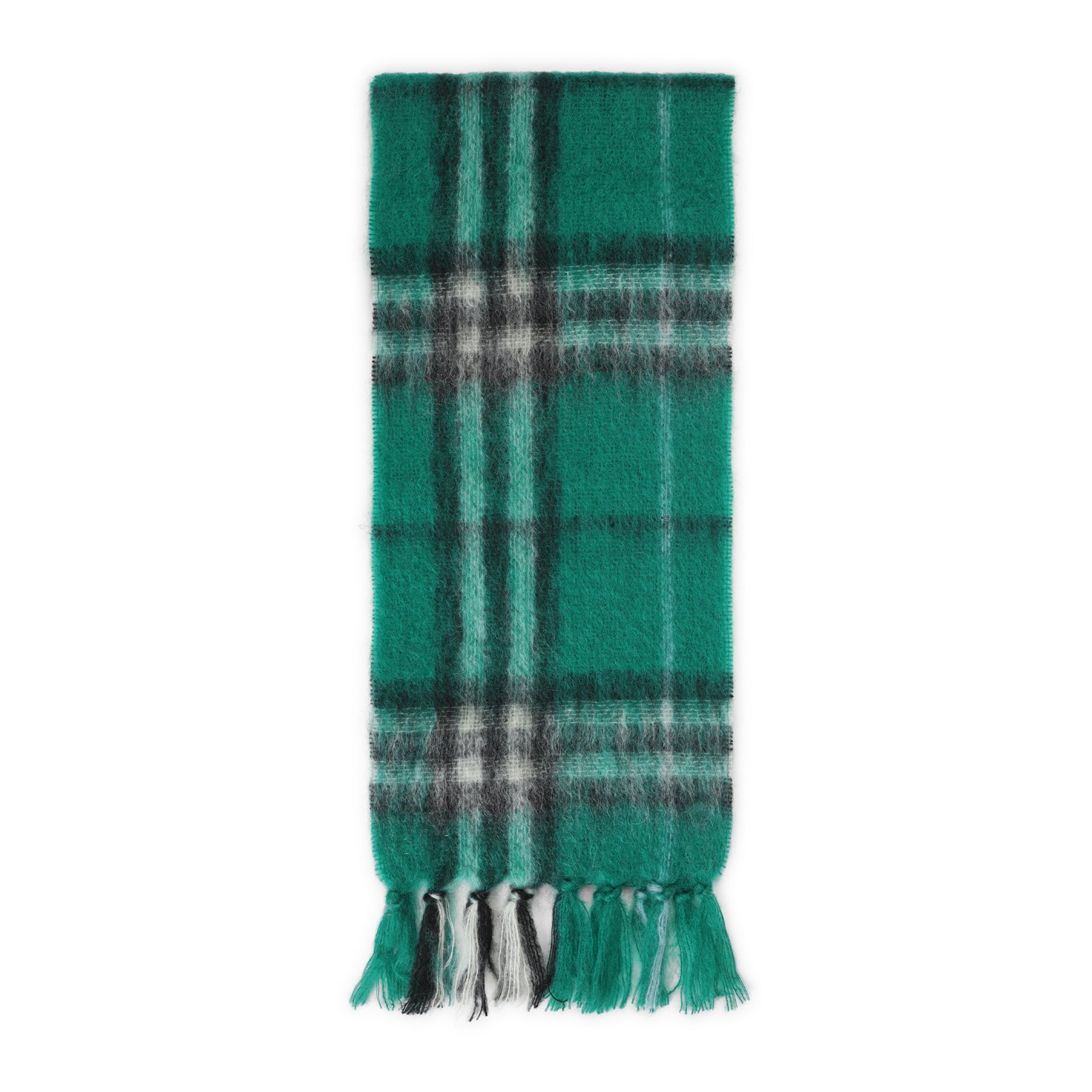 BURBERRY Check Mohair Scarf - Unisex