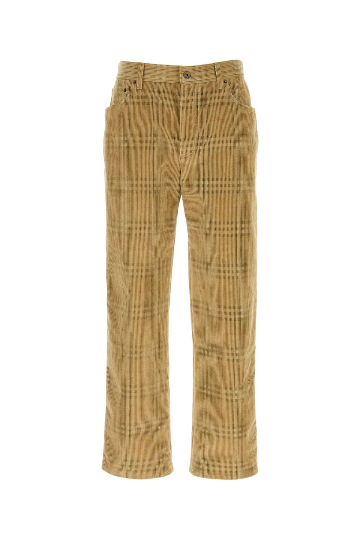 BURBERRY Men's Check Cotton Pants