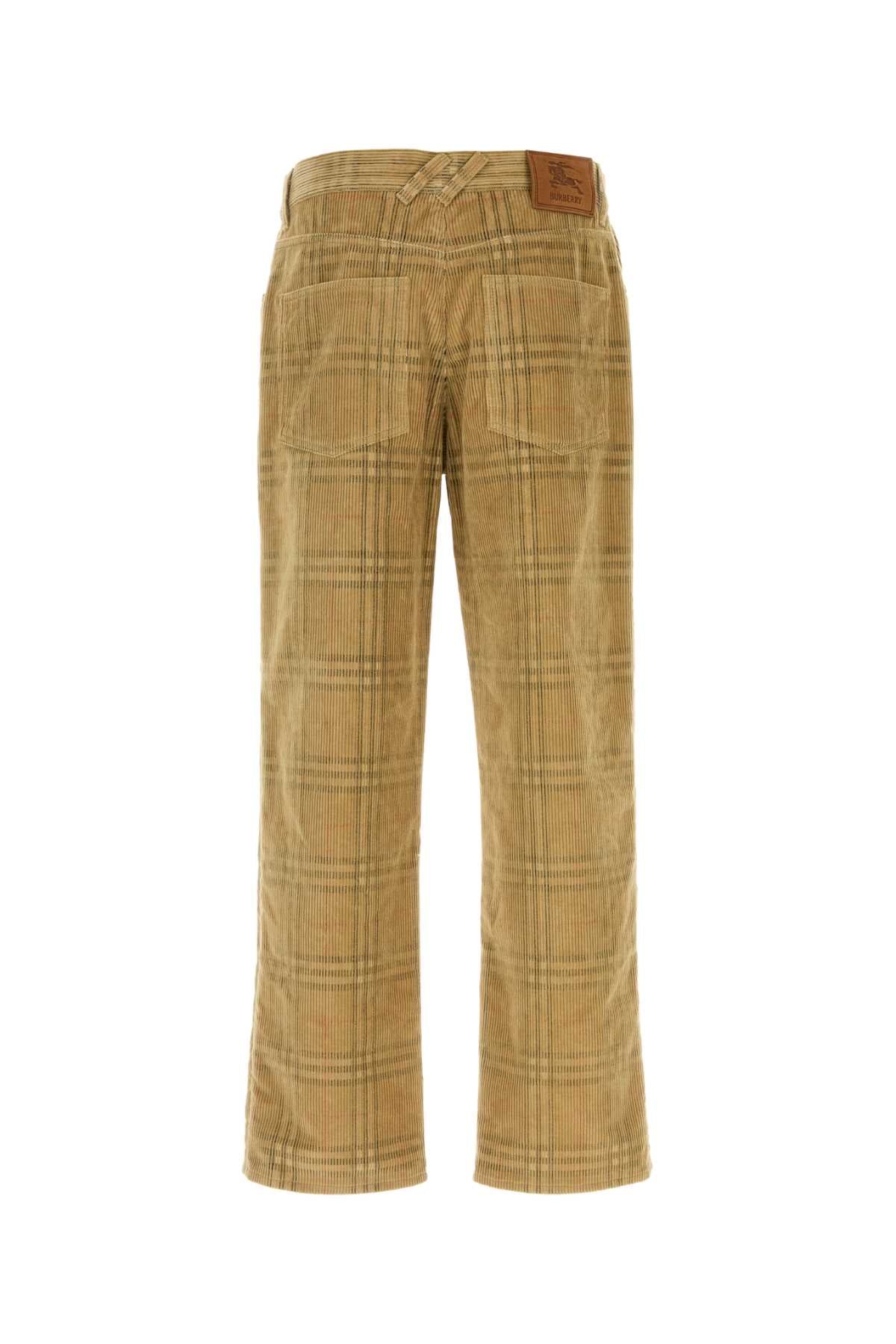 BURBERRY Men's Check Cotton Pants