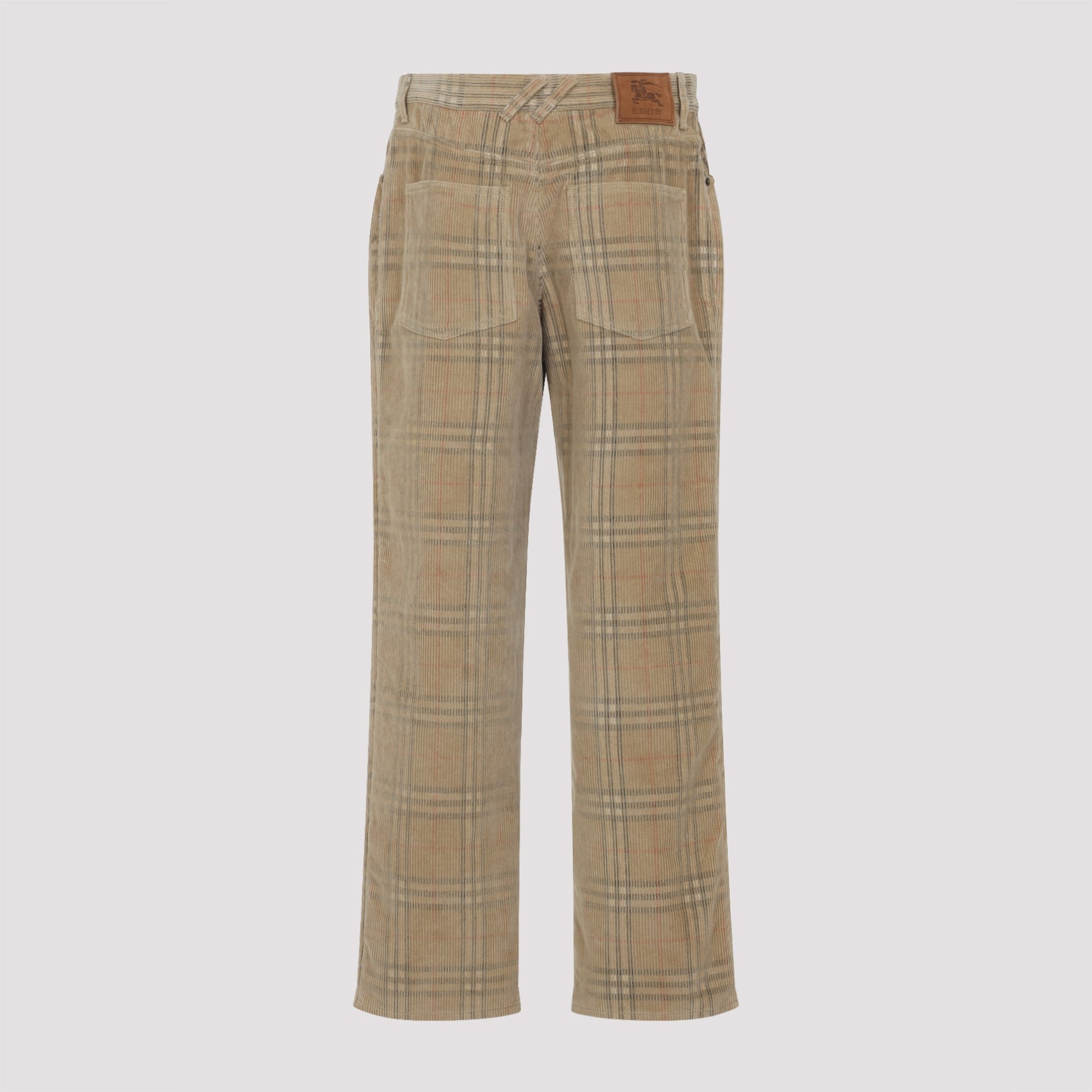 BURBERRY Men's Check Cotton Pants