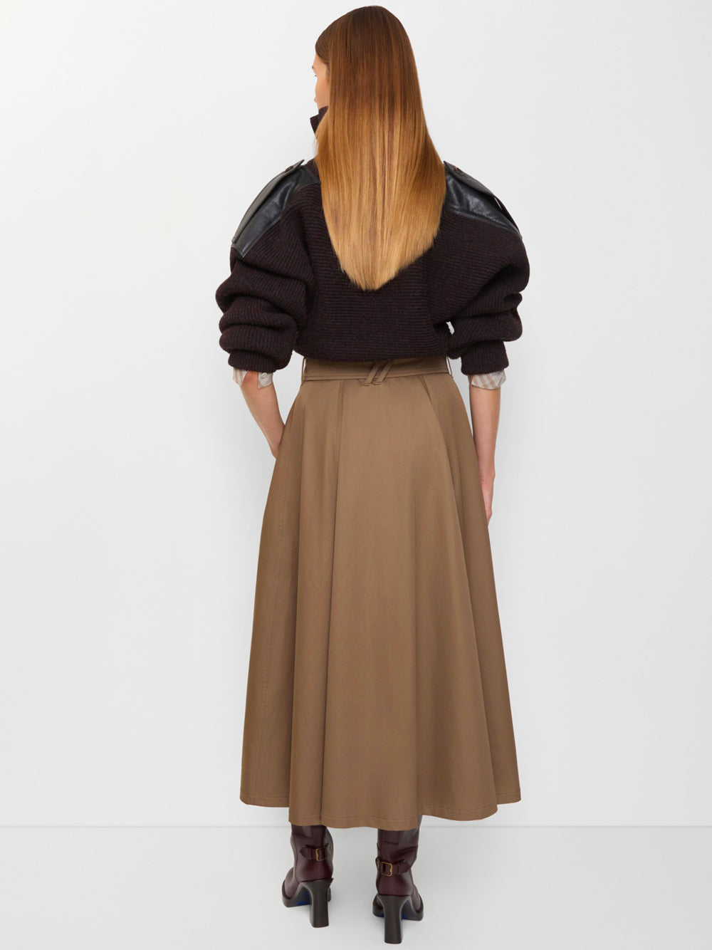 BURBERRY Midi Trench Skirt
