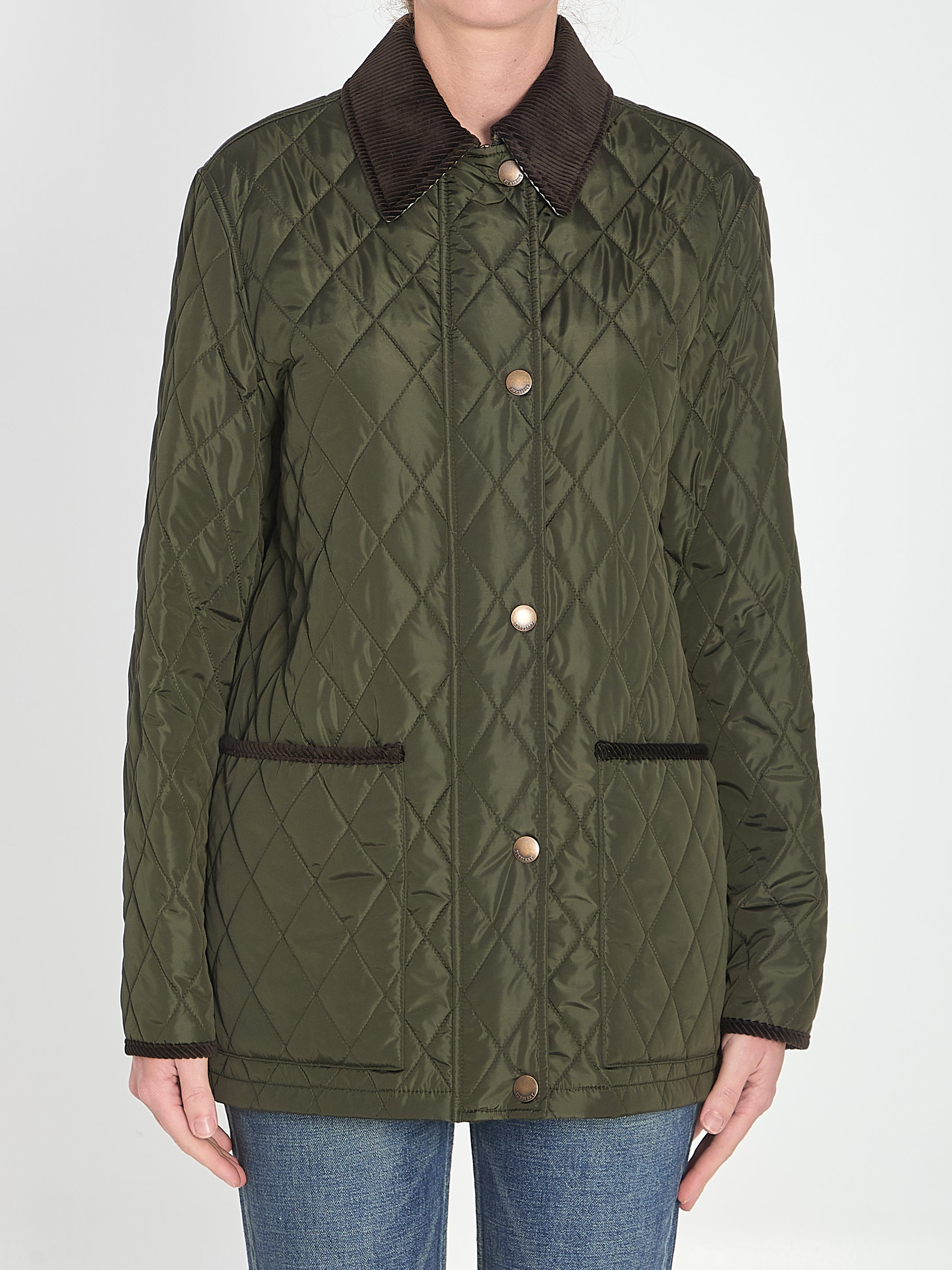 BURBERRY Padded Diamond Quilted Jacket