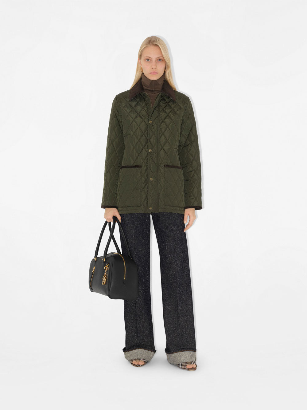 BURBERRY Quilted Nylon Barn Jacket for Women