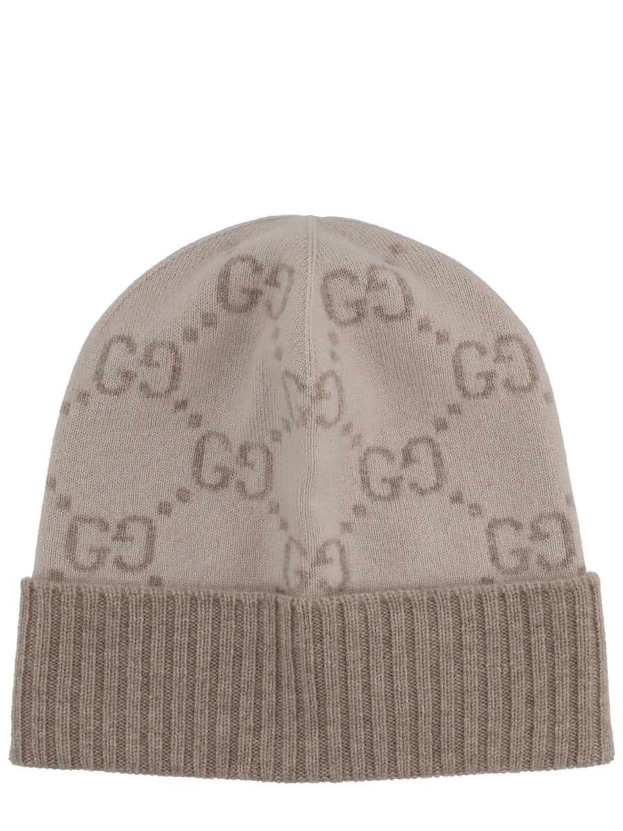 GUCCI Cashmere Jacquard GG Hat for Women