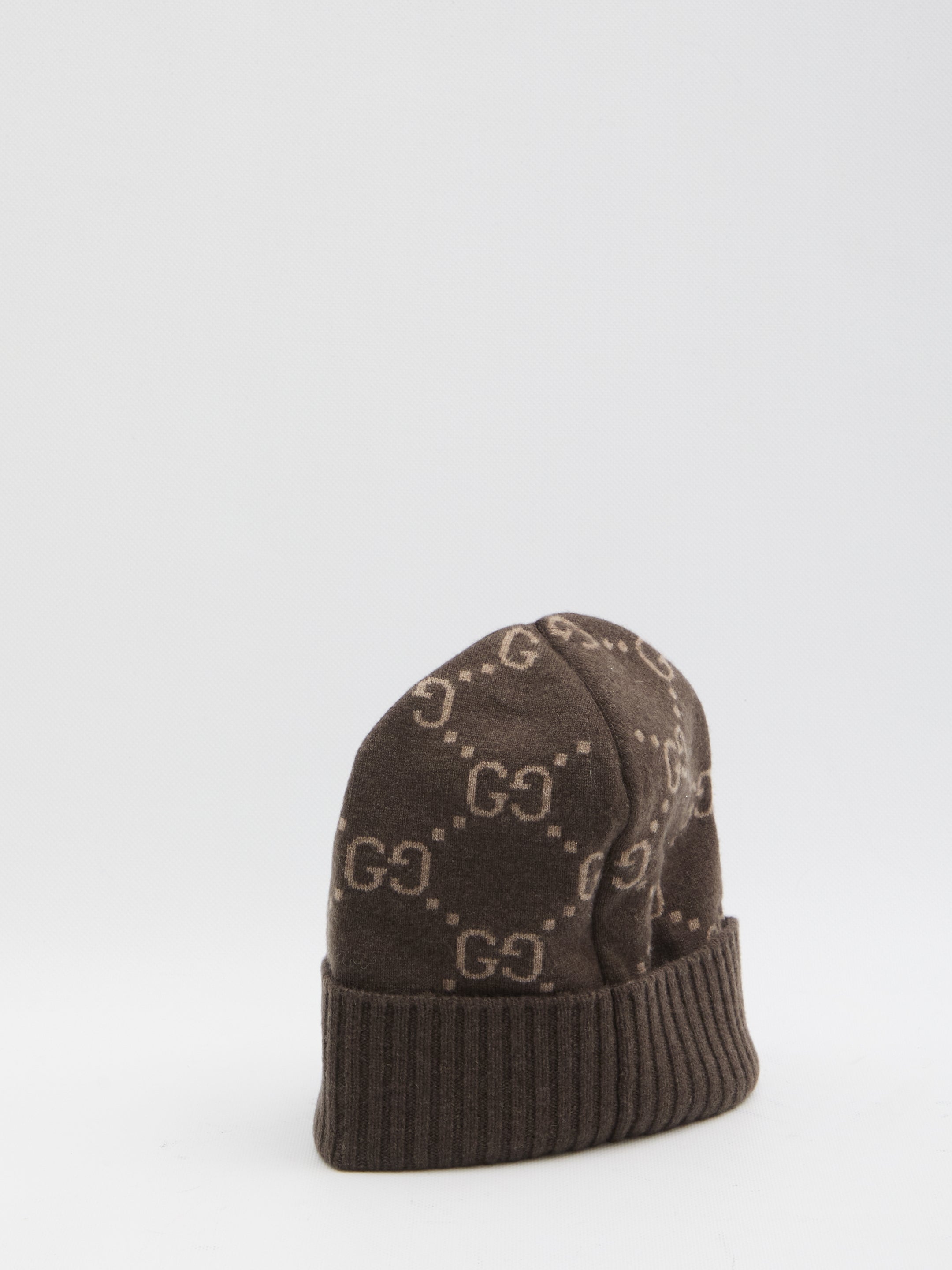 GUCCI Cashmere GG Monogram Beanie - One Size