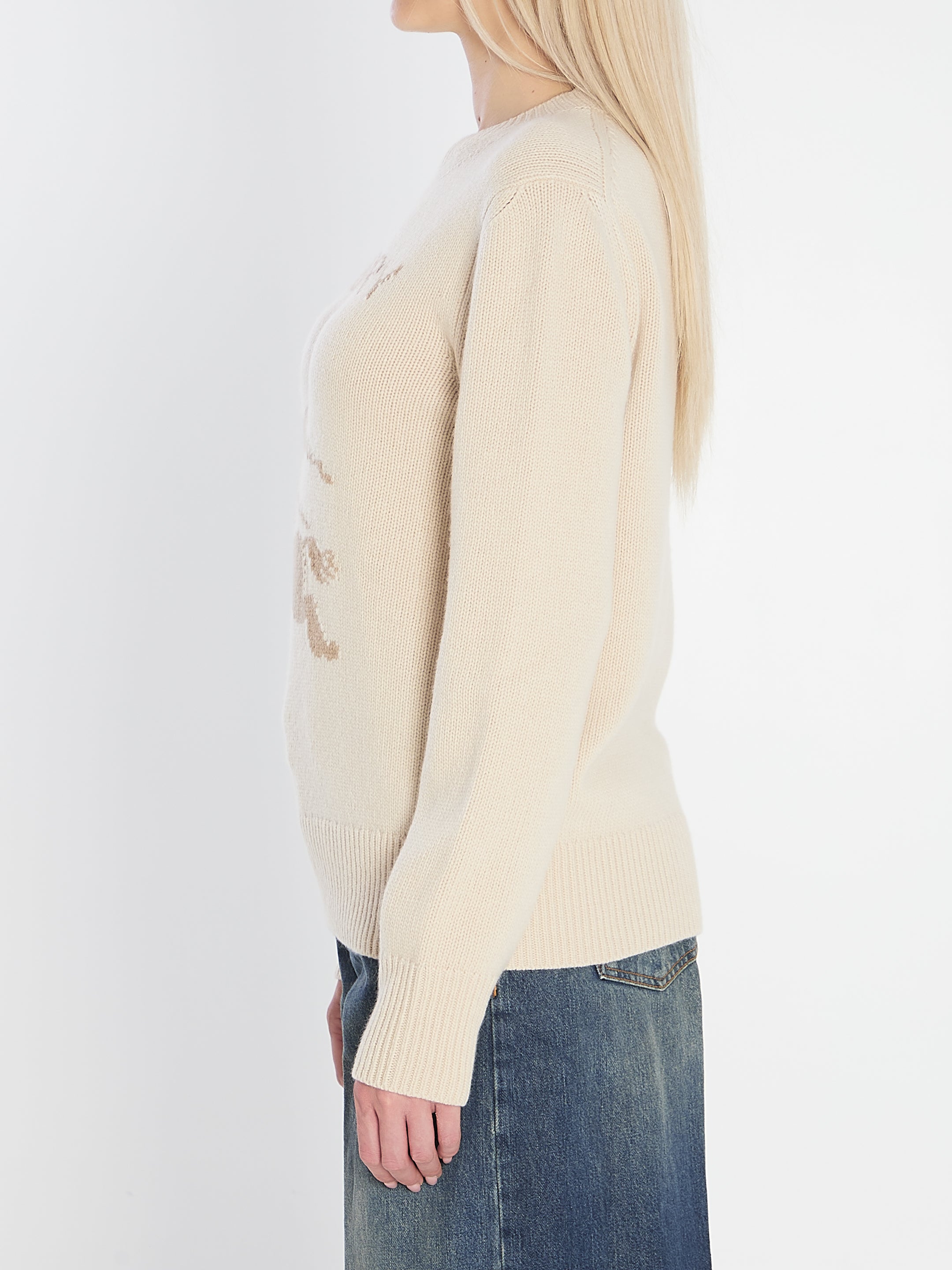 BURBERRY Women’s Luxurious Wool Cashmere Blend Sweater