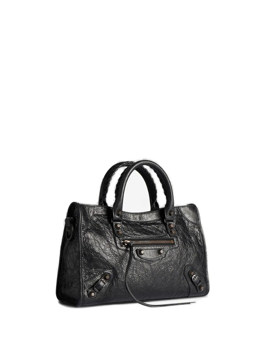 BALENCIAGA Mini Leather City Handbag