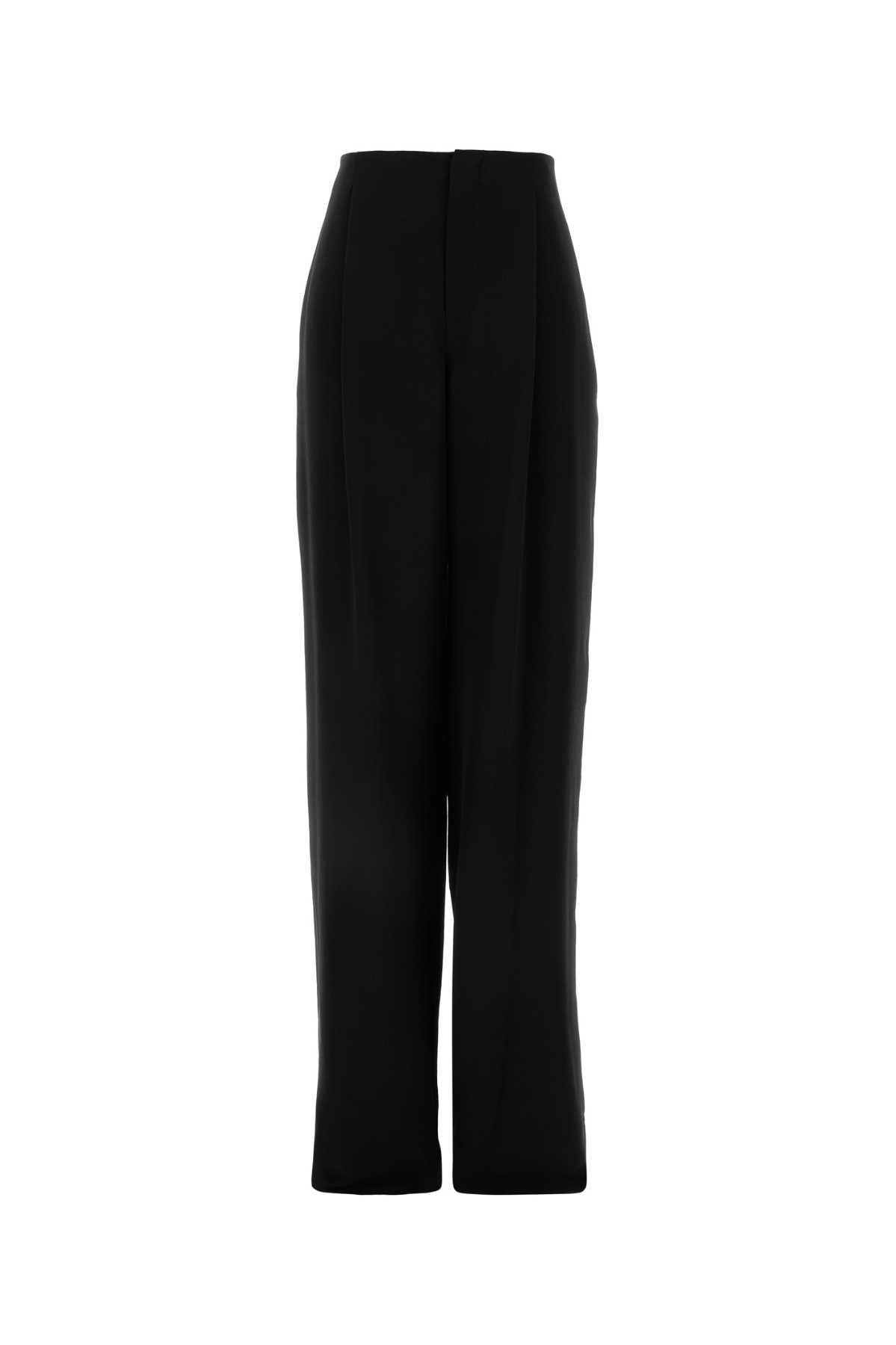 SAINT LAURENT Silk Crepe Trousers for Women