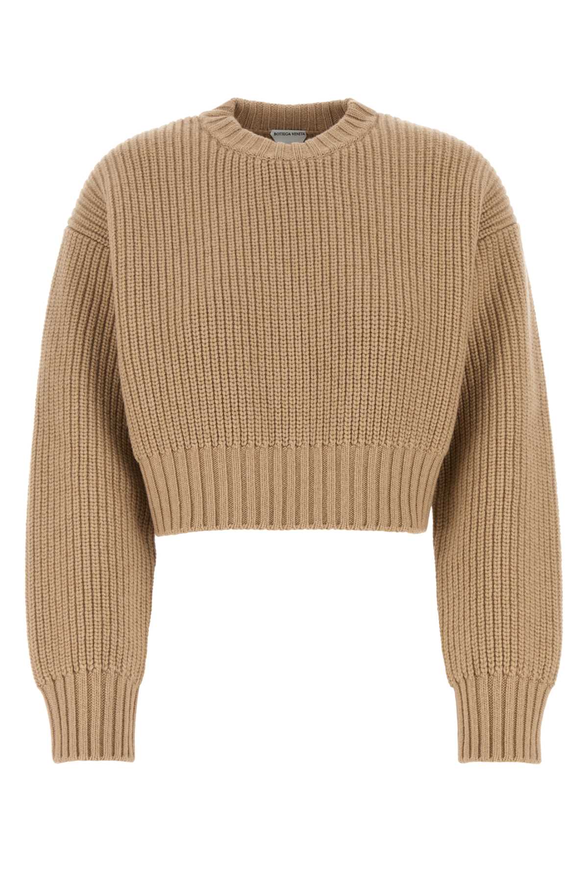 BOTTEGA VENETA Heavy Cropped Wool Blend Sweater for Women