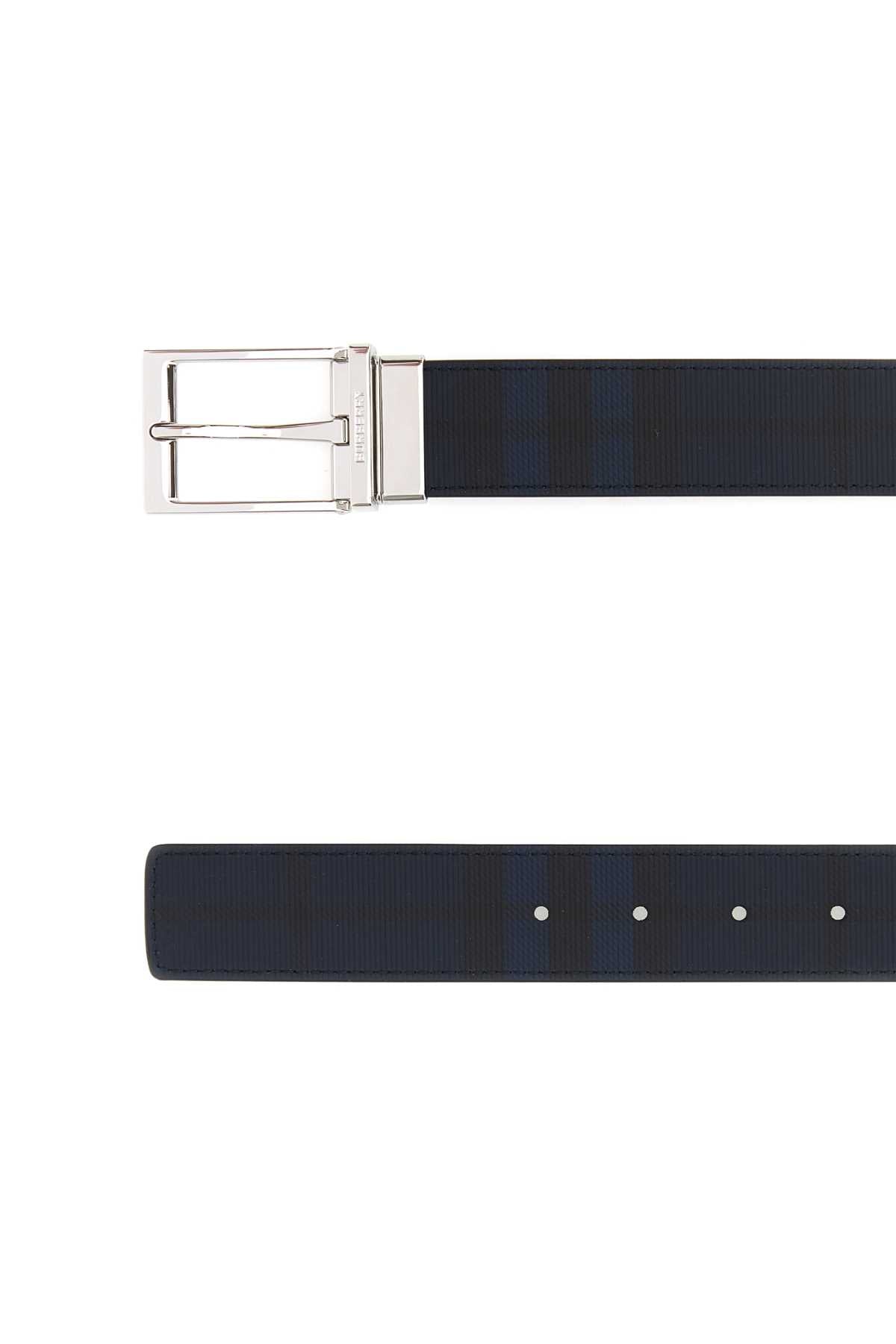BURBERRY Checked Canvas Belt