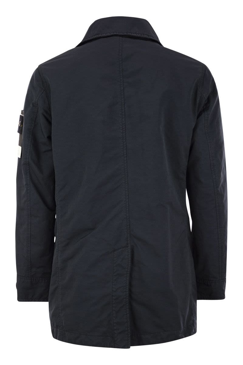 STONE ISLAND Men's Mini Short Trench Jacket with Anti-Drip Treatment