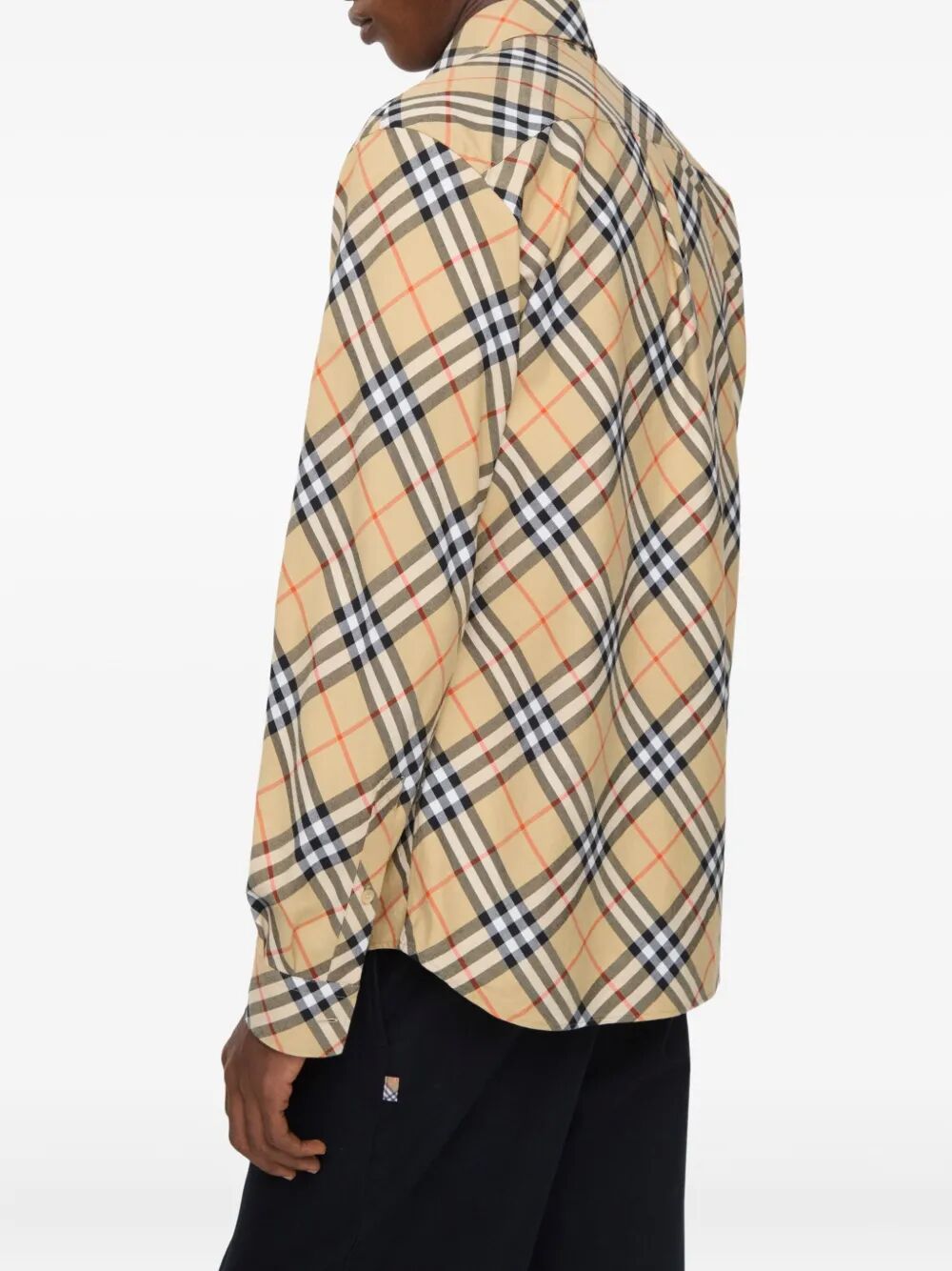 BURBERRY Relaxed Fit Check Cotton Flannel Shirt - FW25
