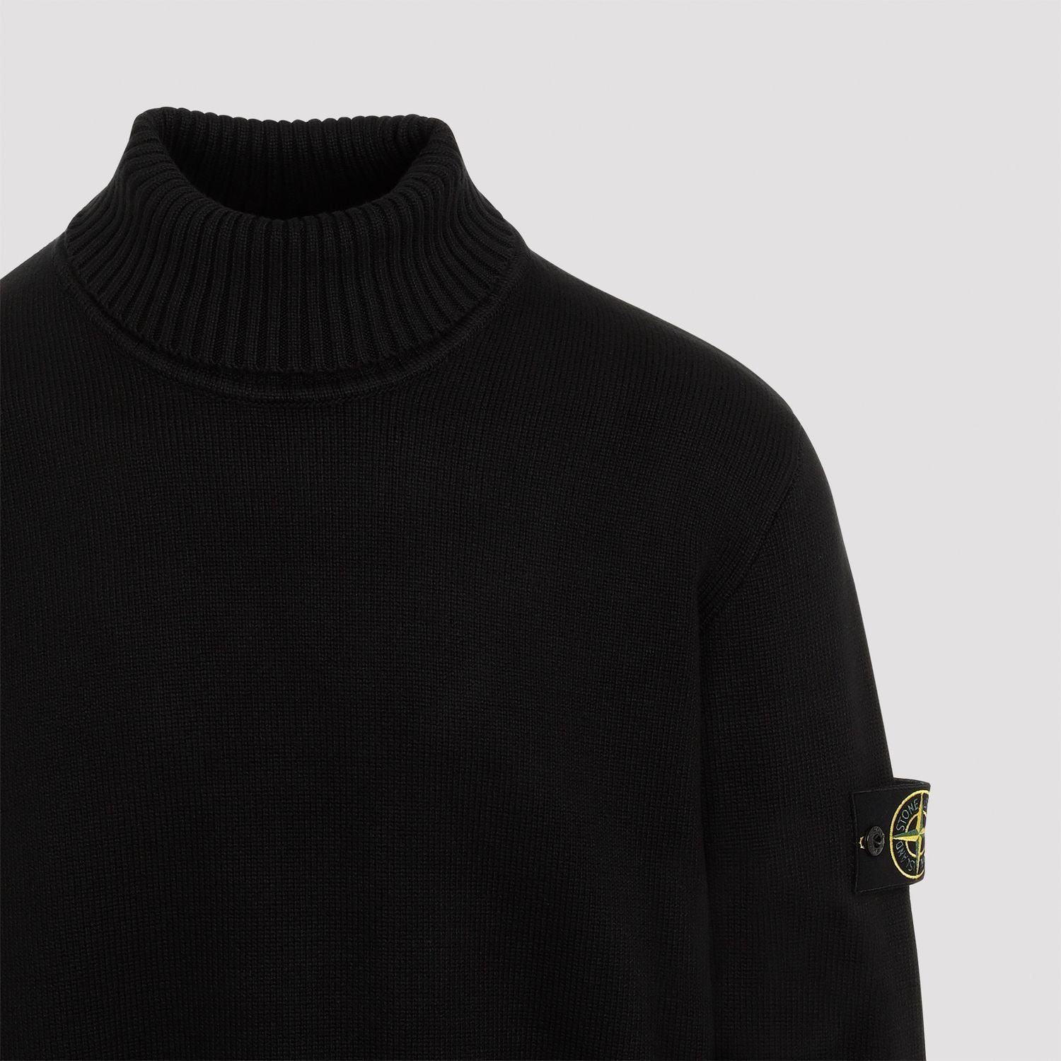 STONE ISLAND Wool Blend Turtleneck Sweater