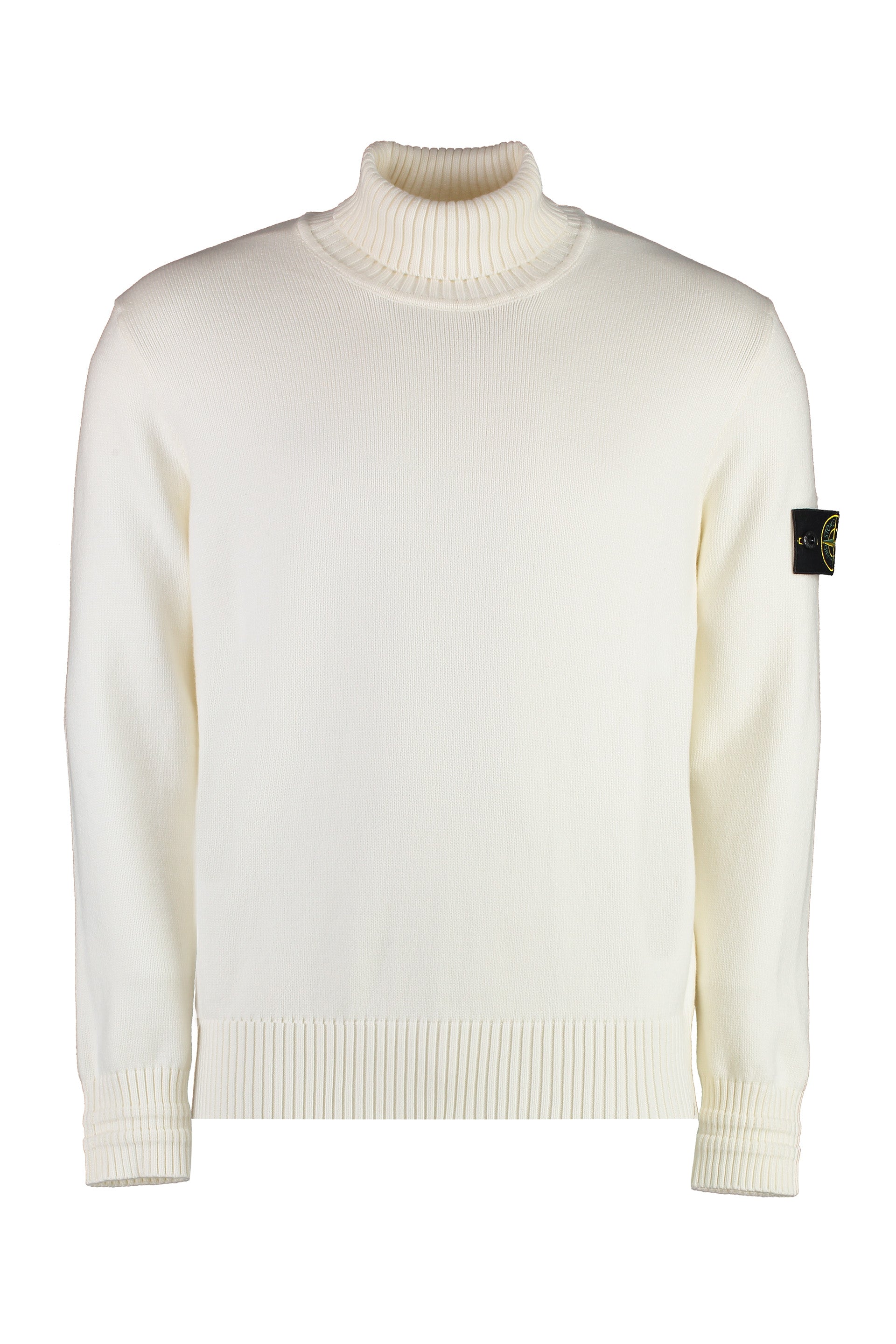 STONE ISLAND Wool Blend Turtleneck Sweater