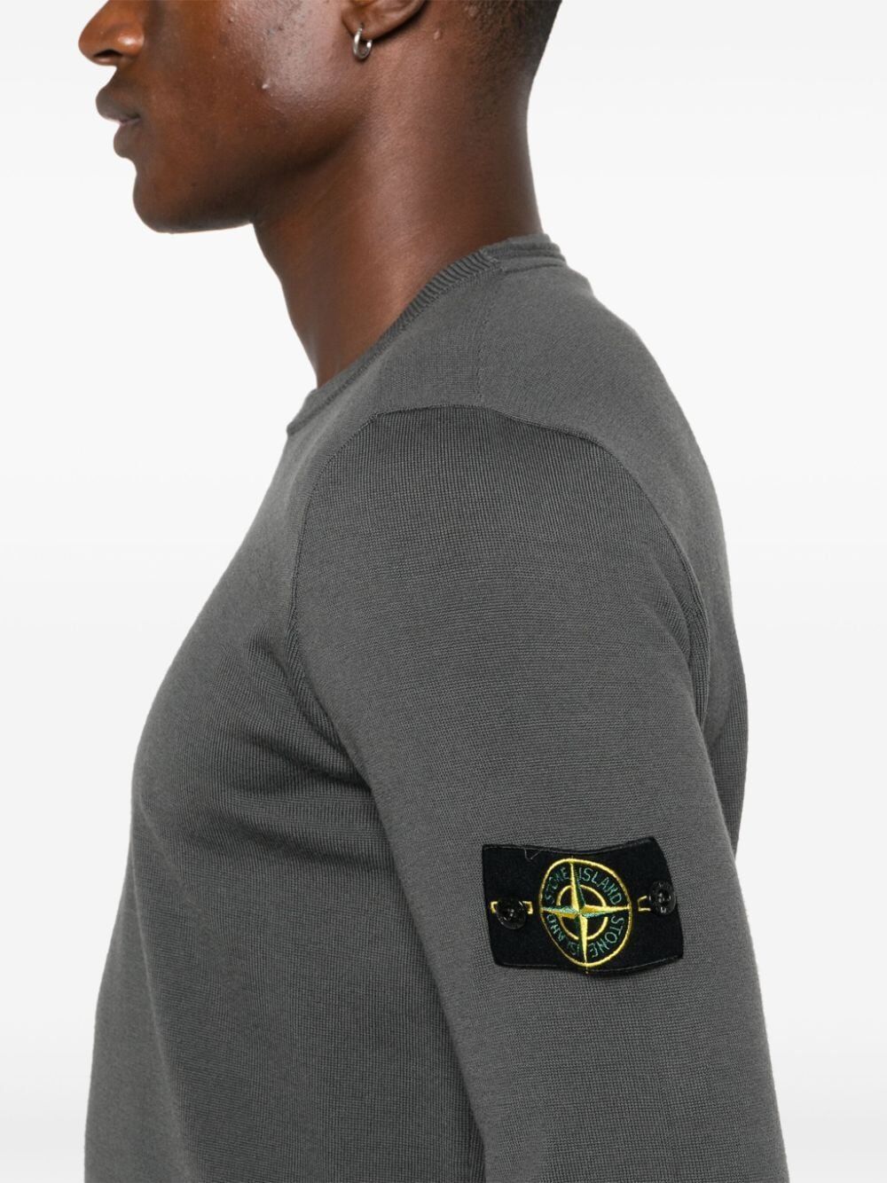 STONE ISLAND Round Neck Jumper for Men - Premium Wool Blend