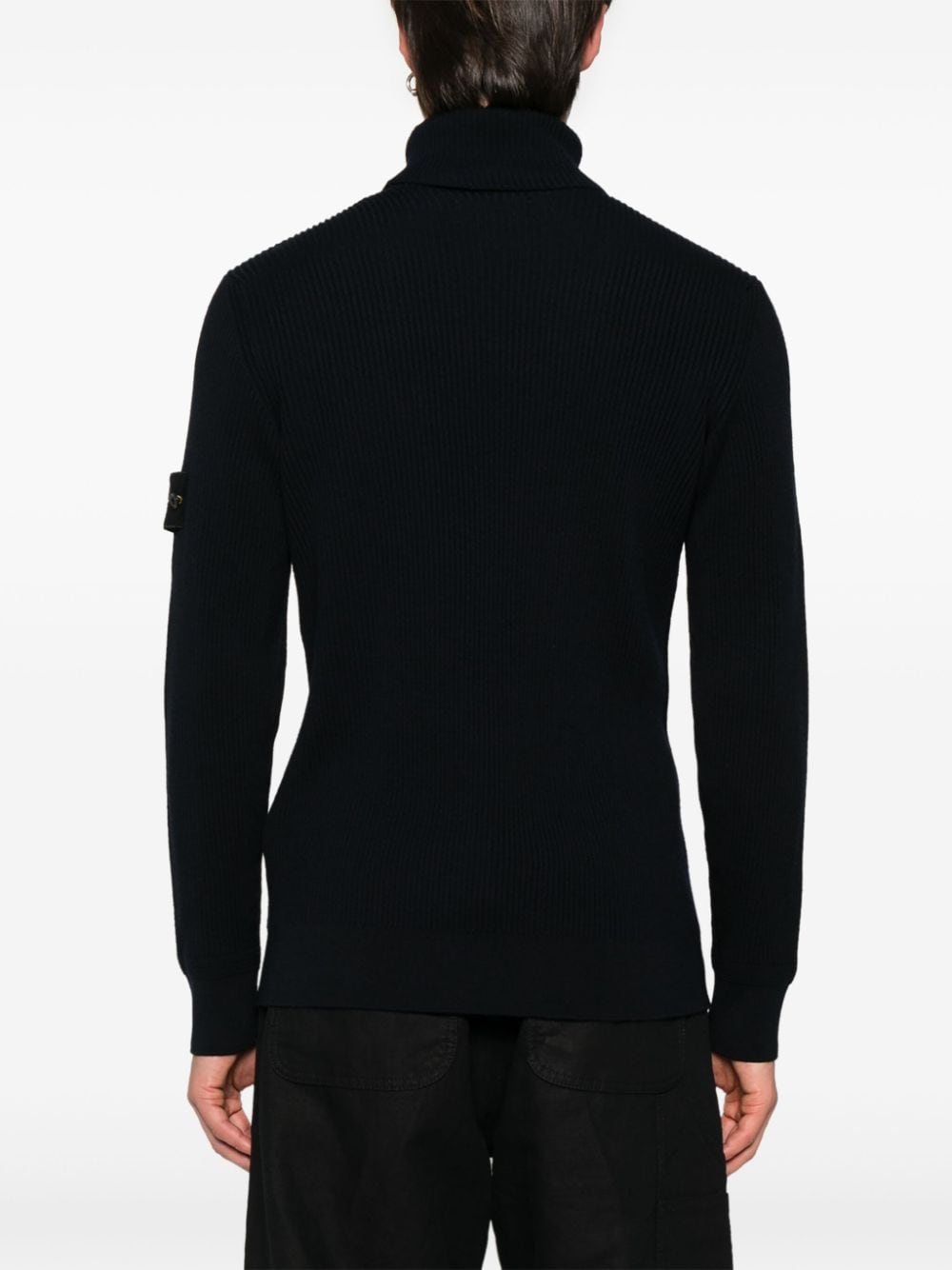 STONE ISLAND Virgin Wool Crew-Neck Sweater for Men