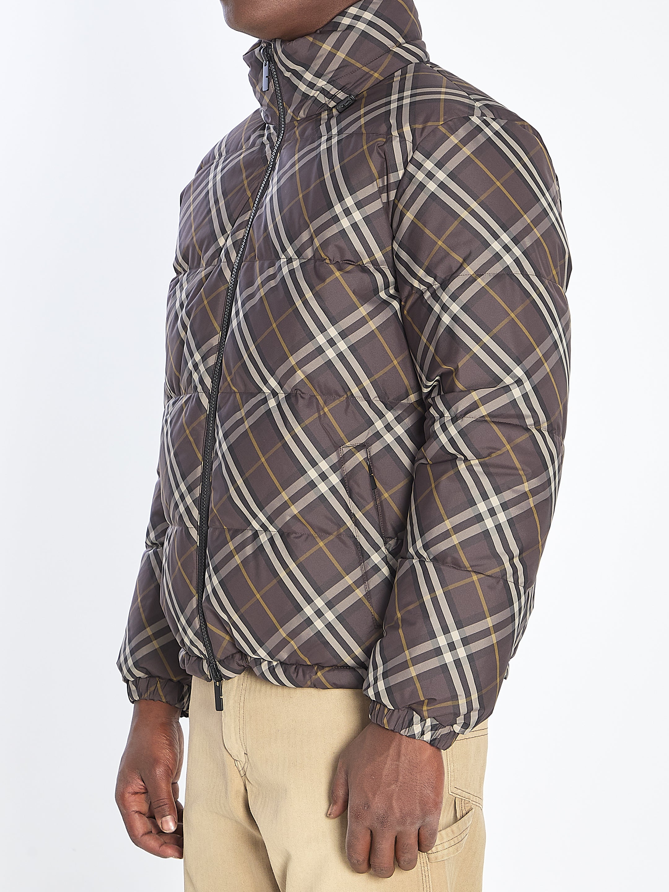 BURBERRY Reversible Check Puffer Jacket - Size L