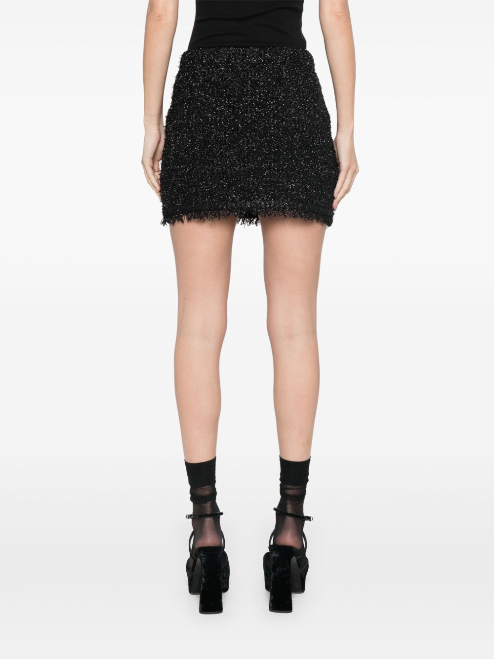 GUCCI Frayed Hem Mini Skirt