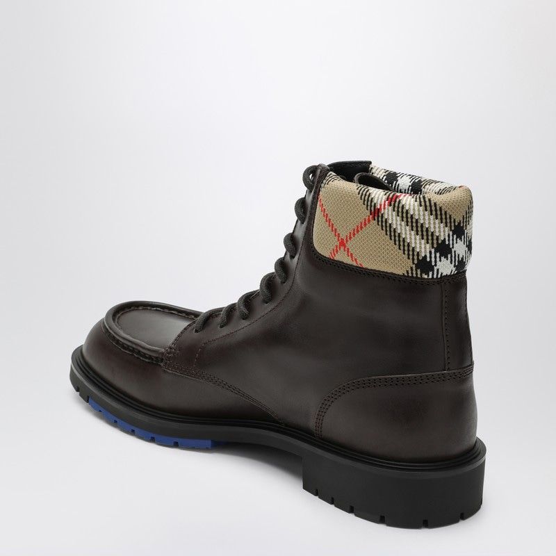 BURBERRY Amphibian Rogue Leather Ankle Boots