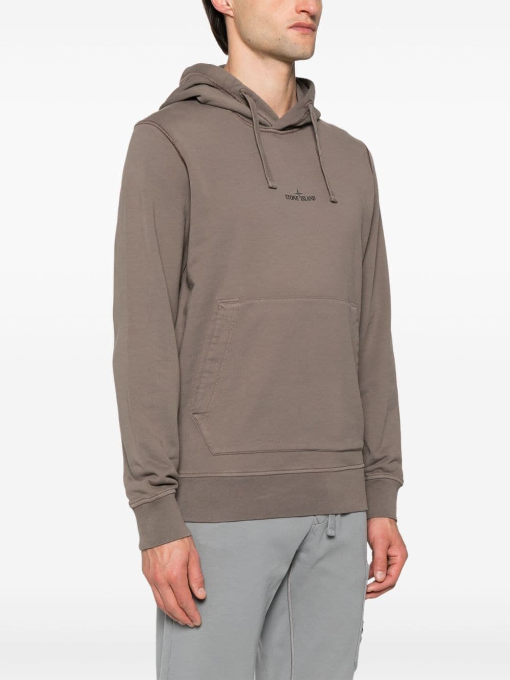 STONE ISLAND Logo Cotton Hoodie - FW24 Men’s Collection