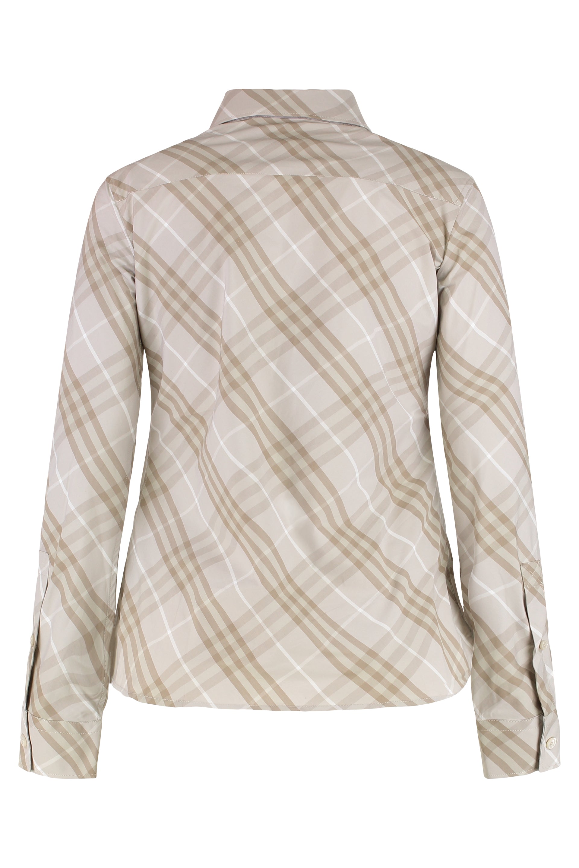 BURBERRY Classic Check-Pattern Cotton Shirt for Women