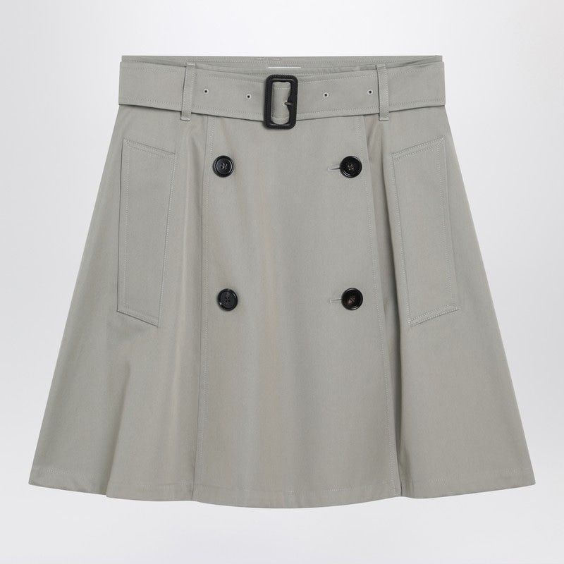 BURBERRY Water-Resistant Mini Trench Skirt with Adjustable Belt
