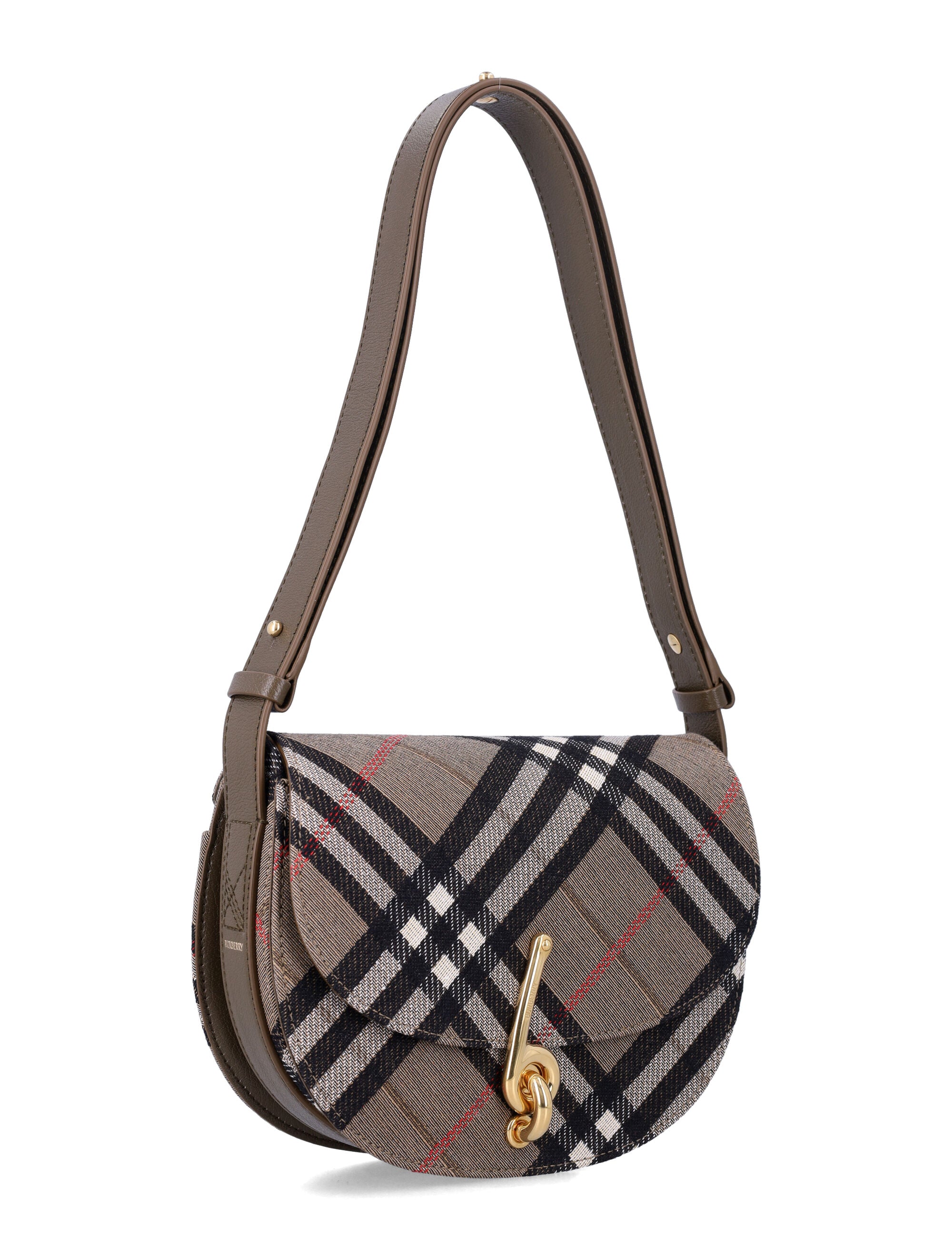 BURBERRY Mini Bridle Check Jacquard Handbag