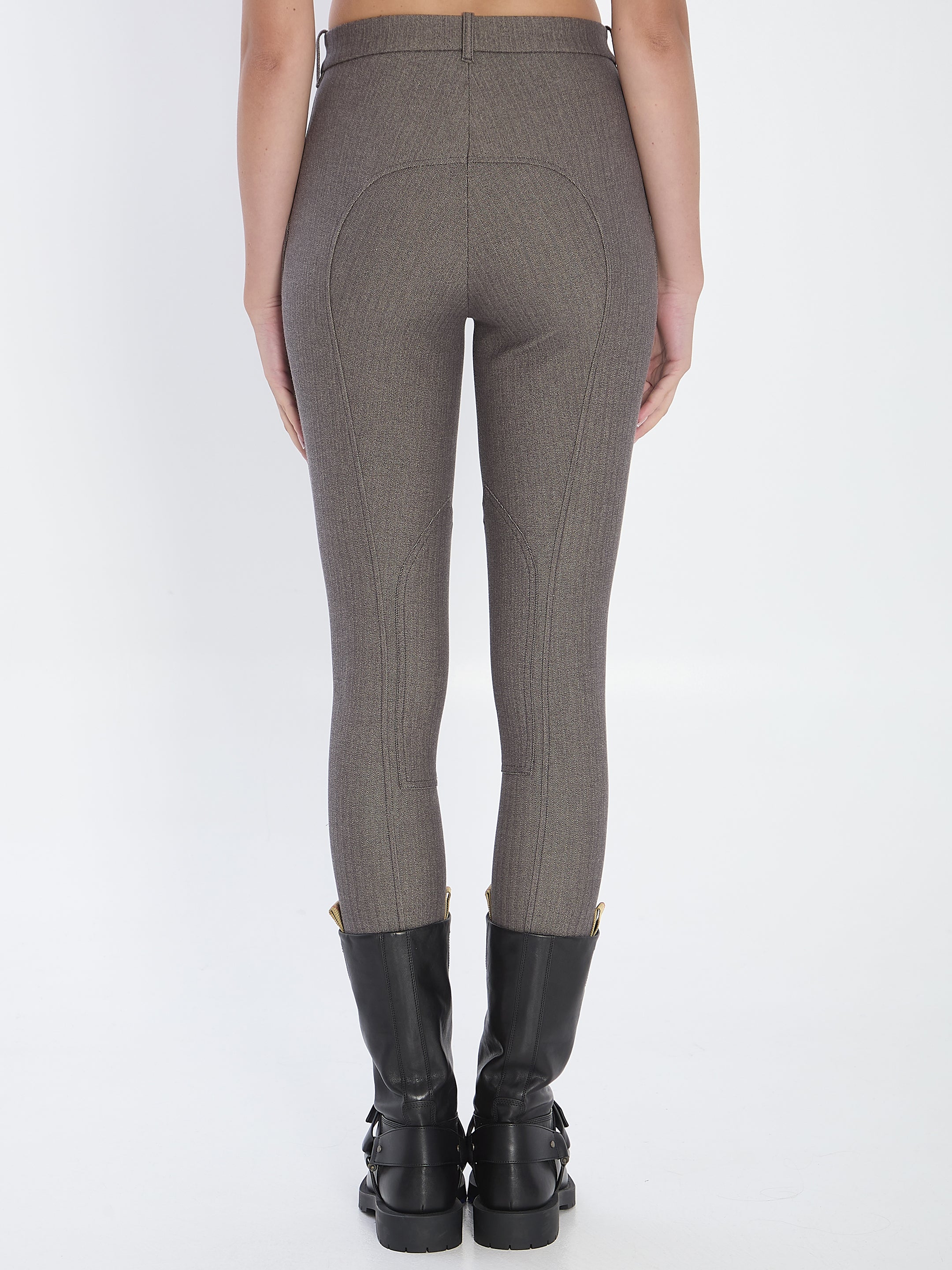 BURBERRY Stretch Cotton Jodhpur Trousers - Slim Fit