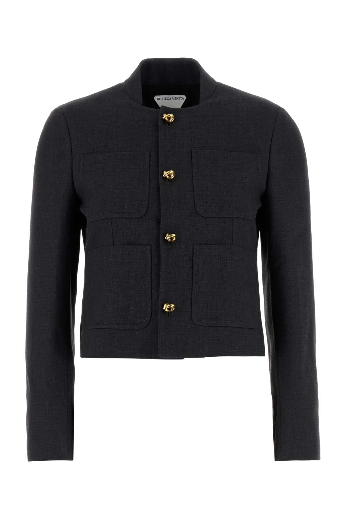 BOTTEGA VENETA Cotton Blend Blazer with Knot Buttons
