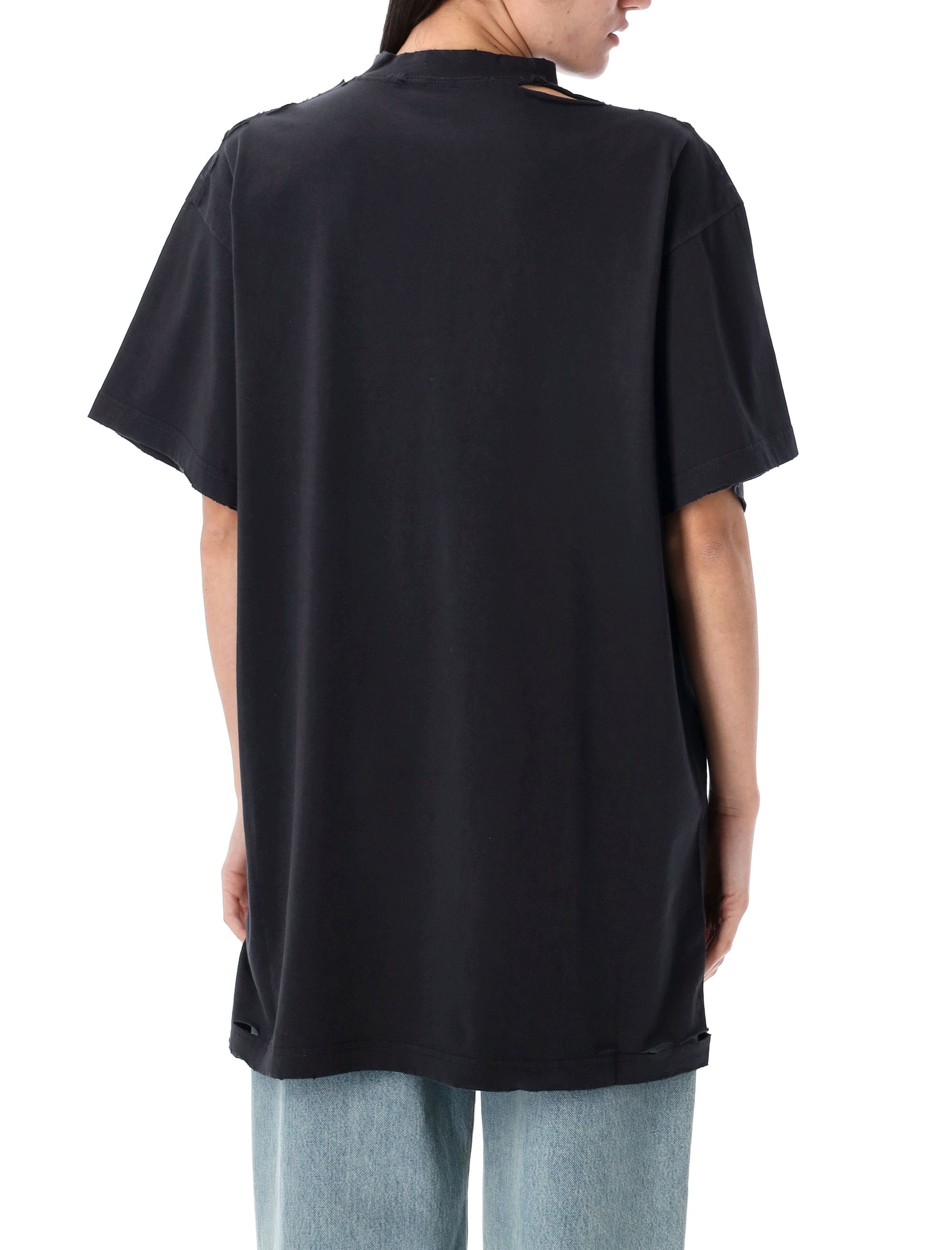 BALENCIAGA Oversized Optical Artwork T-Shirt - Size 1