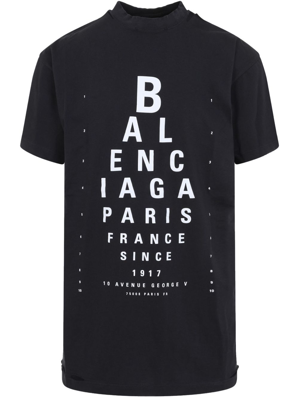 BALENCIAGA Mock Neck Drop Shoulder T-Shirt - SS25