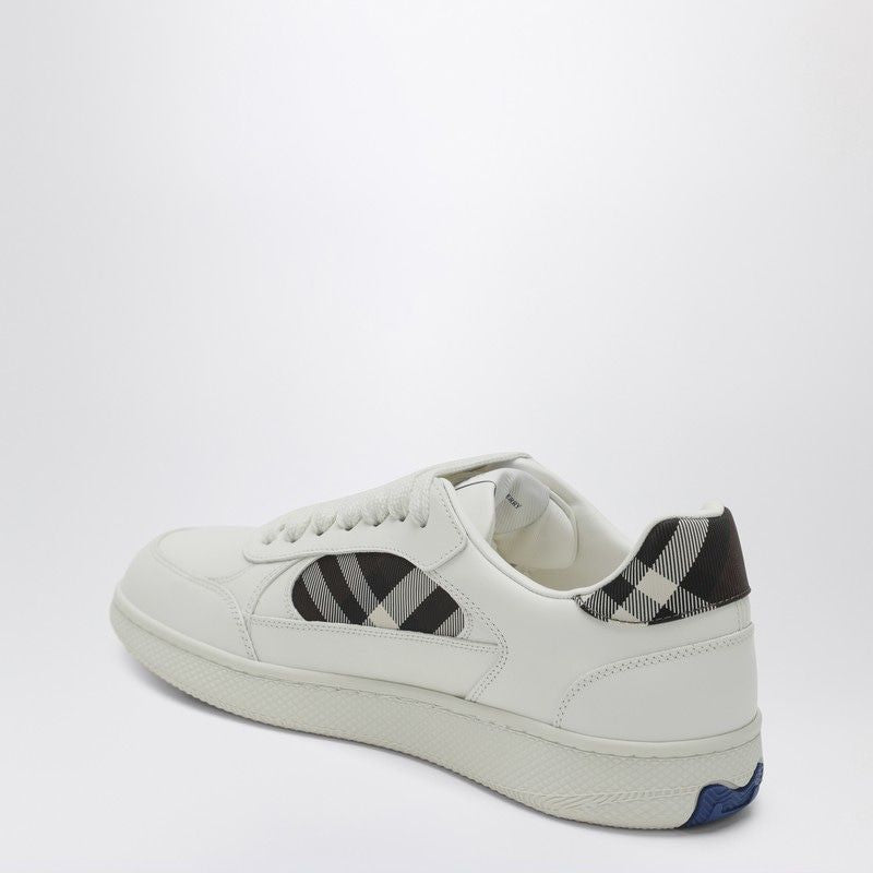 BURBERRY Leather and Check Sneaker Terrace for Men