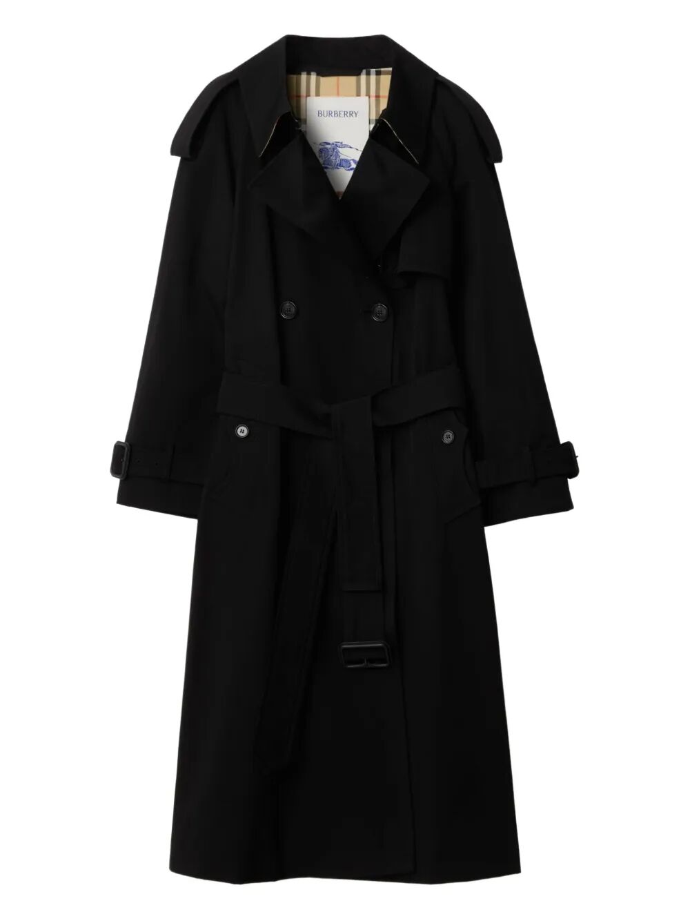 BURBERRY Long Gabardine Fitzrovia Trench Jacket for Women