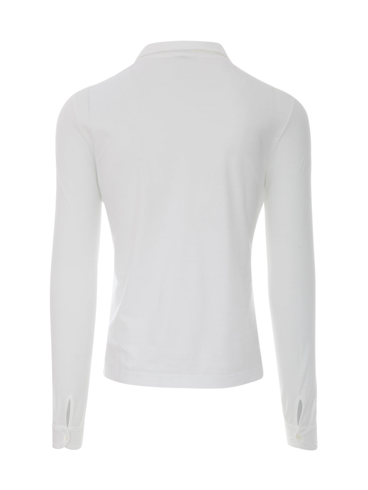 ZANONE Slim Fit Long Sleeve Polo with Buttons