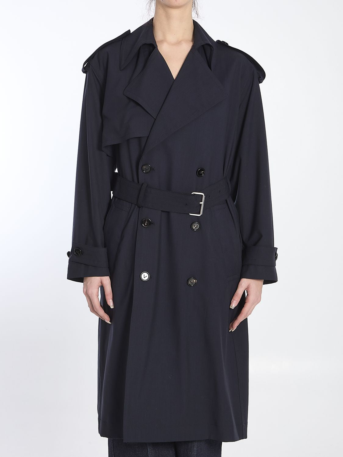 BOTTEGA VENETA Wool Trench Jacket for Women