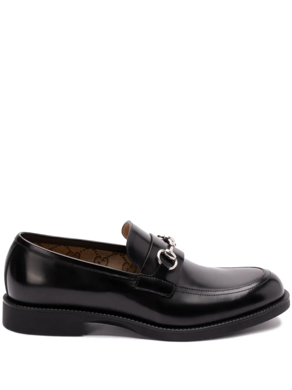 GUCCI Loafers with Horsebit - Height: 13 mm