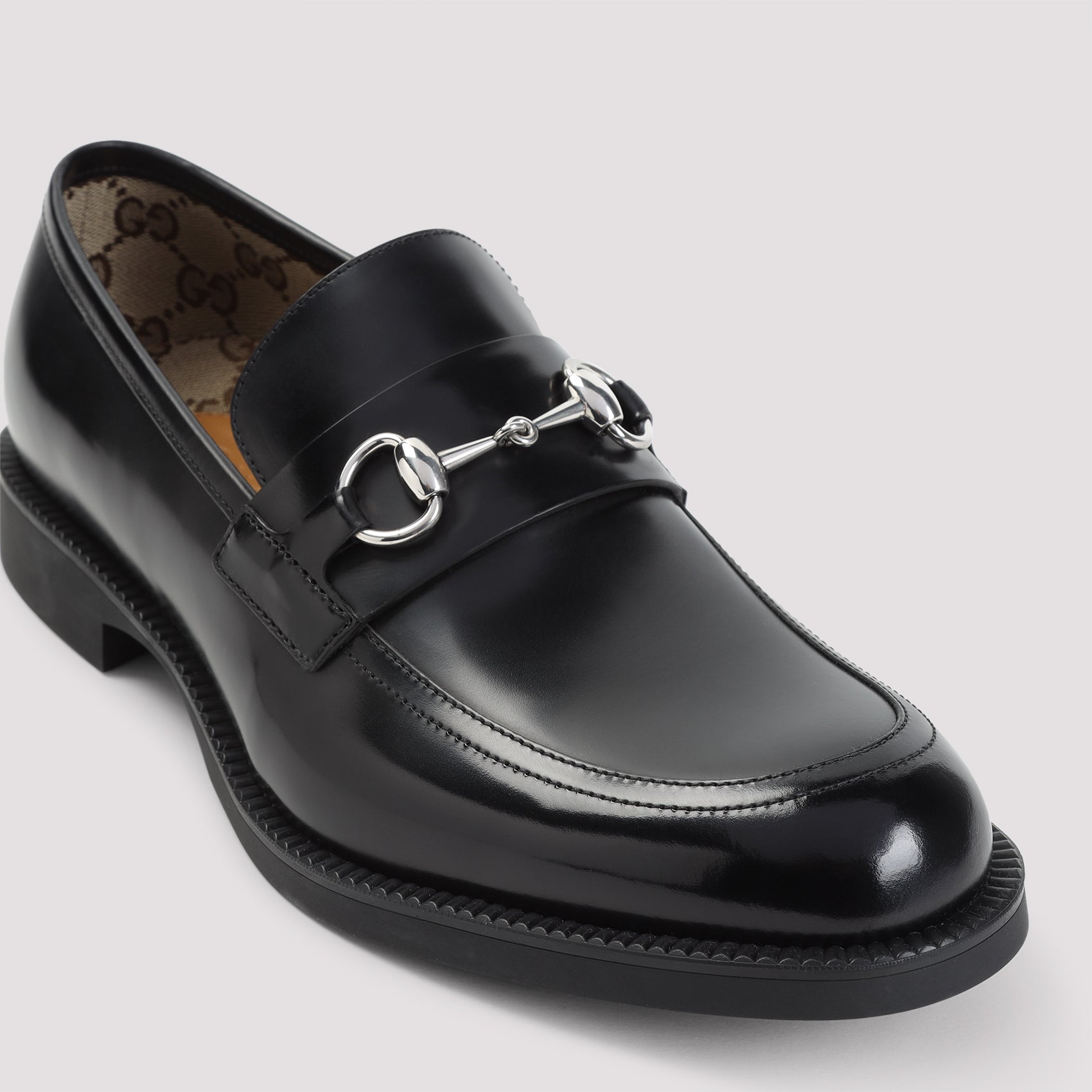 GUCCI Men's Premium Leather Horsebit Loafers