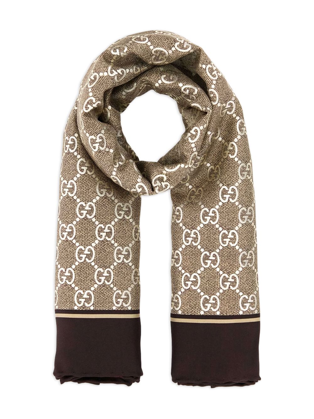 GUCCI Signature GG Supreme Square Scarf