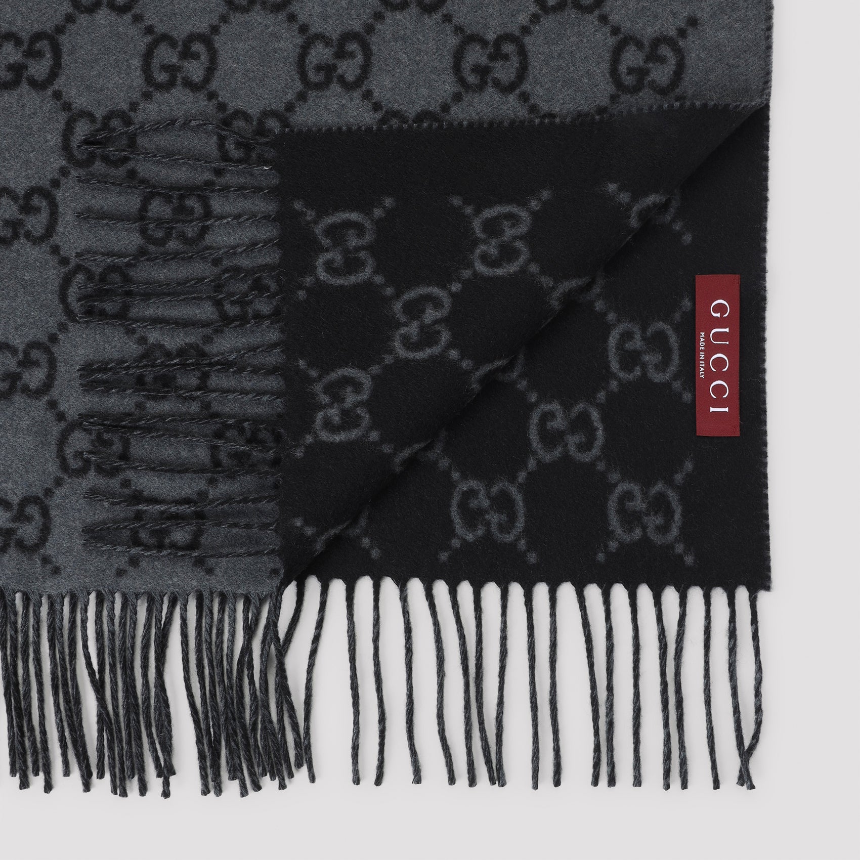 GUCCI Embroidered Cashmere Scarf