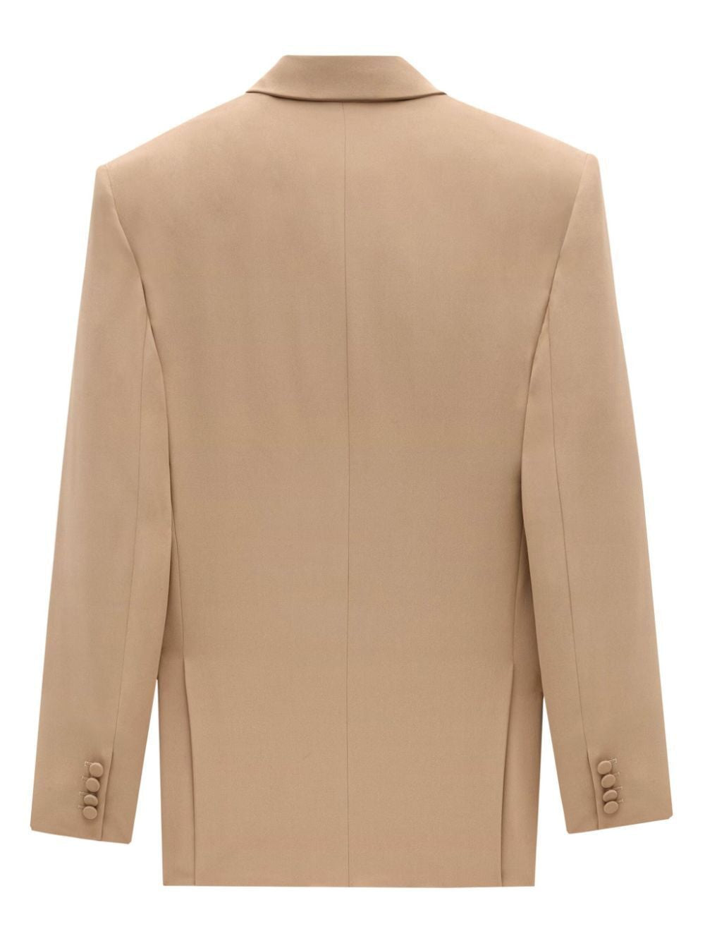 SAINT LAURENT Oversized Double-Breasted Silk Blazer in Size 38