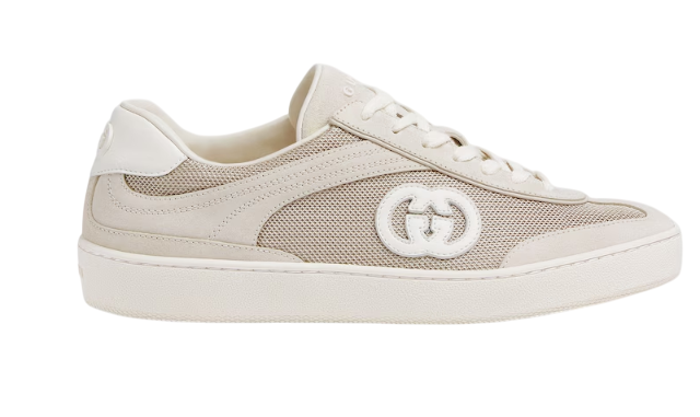 GUCCI Women's Lace-Up Mesh Detail Sneakers