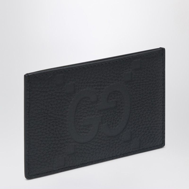 GUCCI Maxi GG Leather Card Holder - 12x8cm