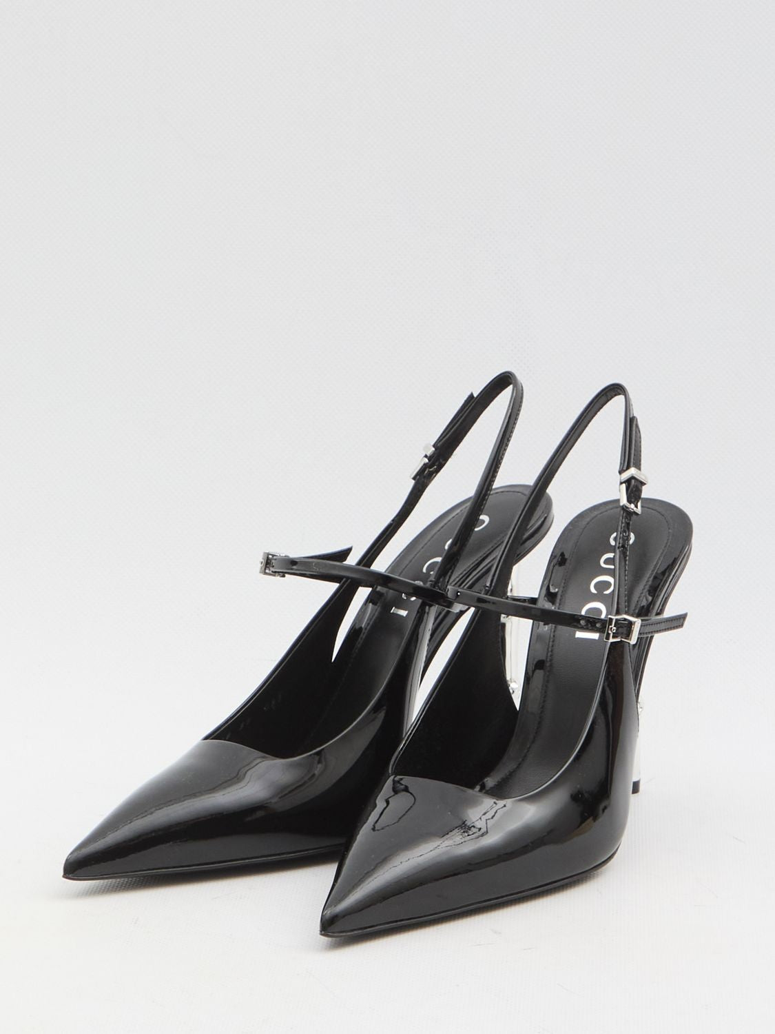 GUCCI Pointed-Toe Pumps with Bamboo-Effect Stiletto Heel - 10.5cm